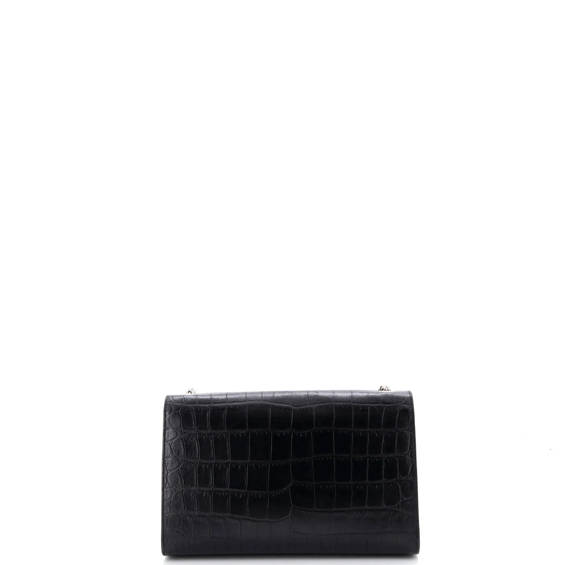 Classic Monogram Tassel Crossbody Bag Crocodile Embossed Leather Medium - Image 3