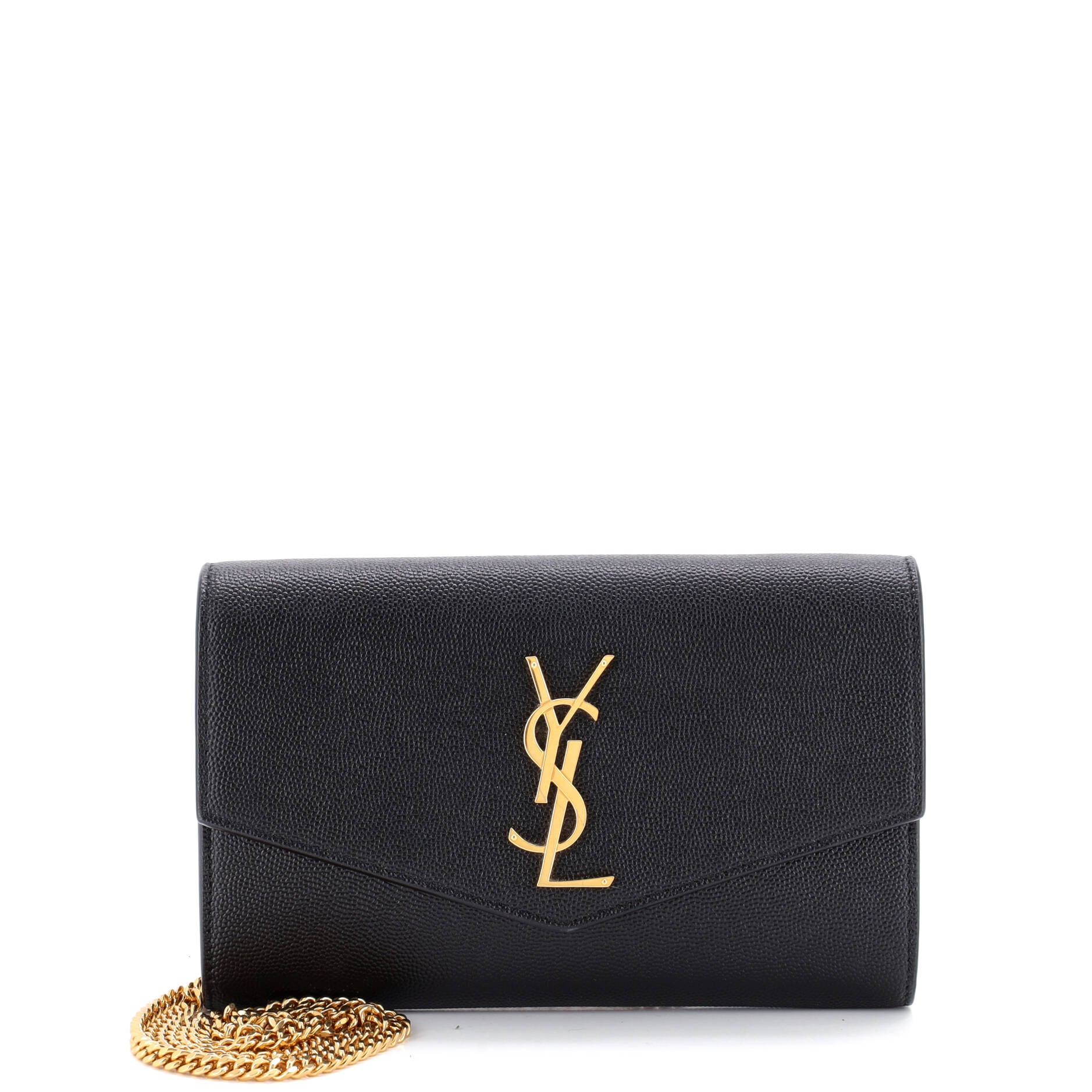 Classic Monogram Wallet on Chain Leather Small