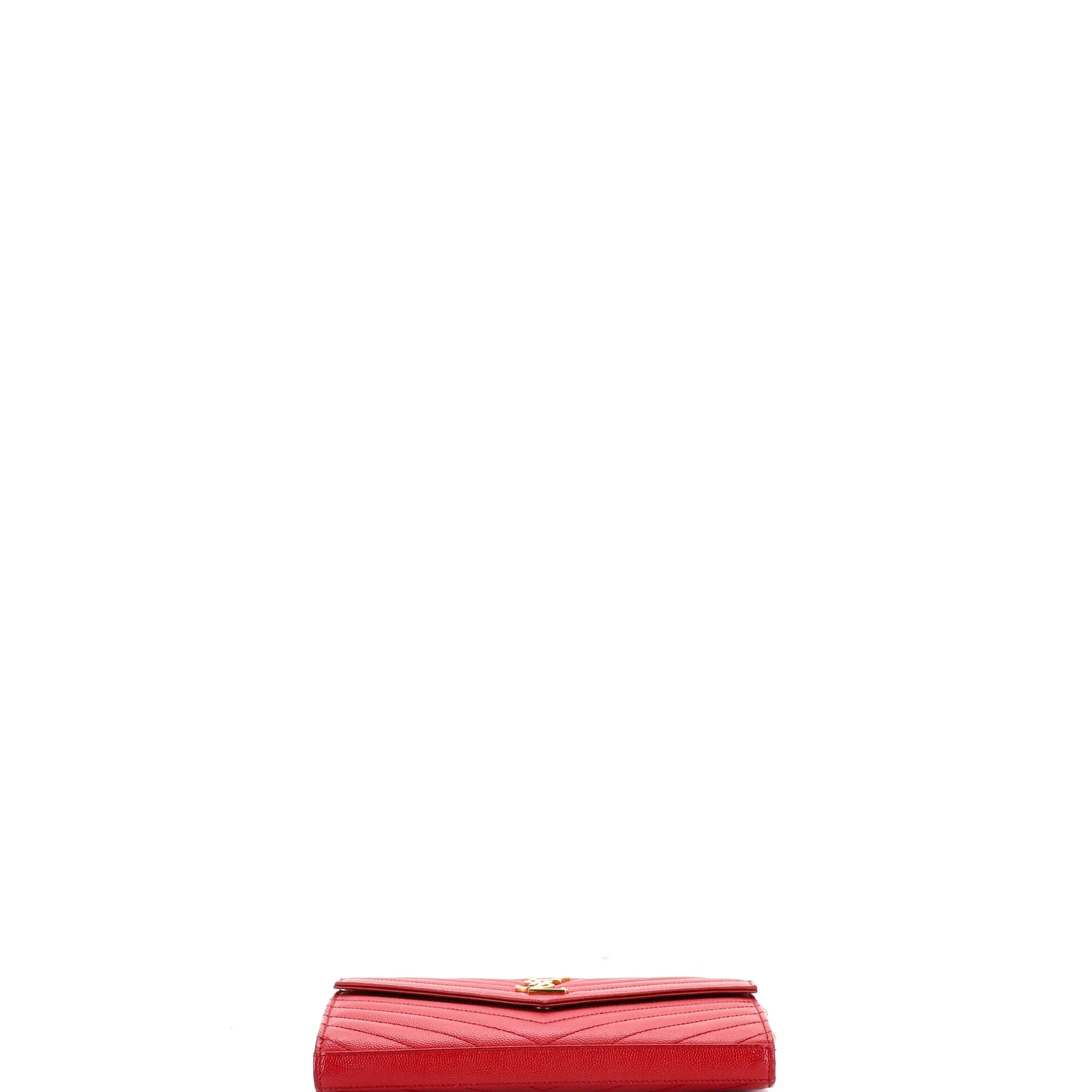 Classic Monogram Wallet on Chain Matelasse Chevron Leather Medium - Image 4