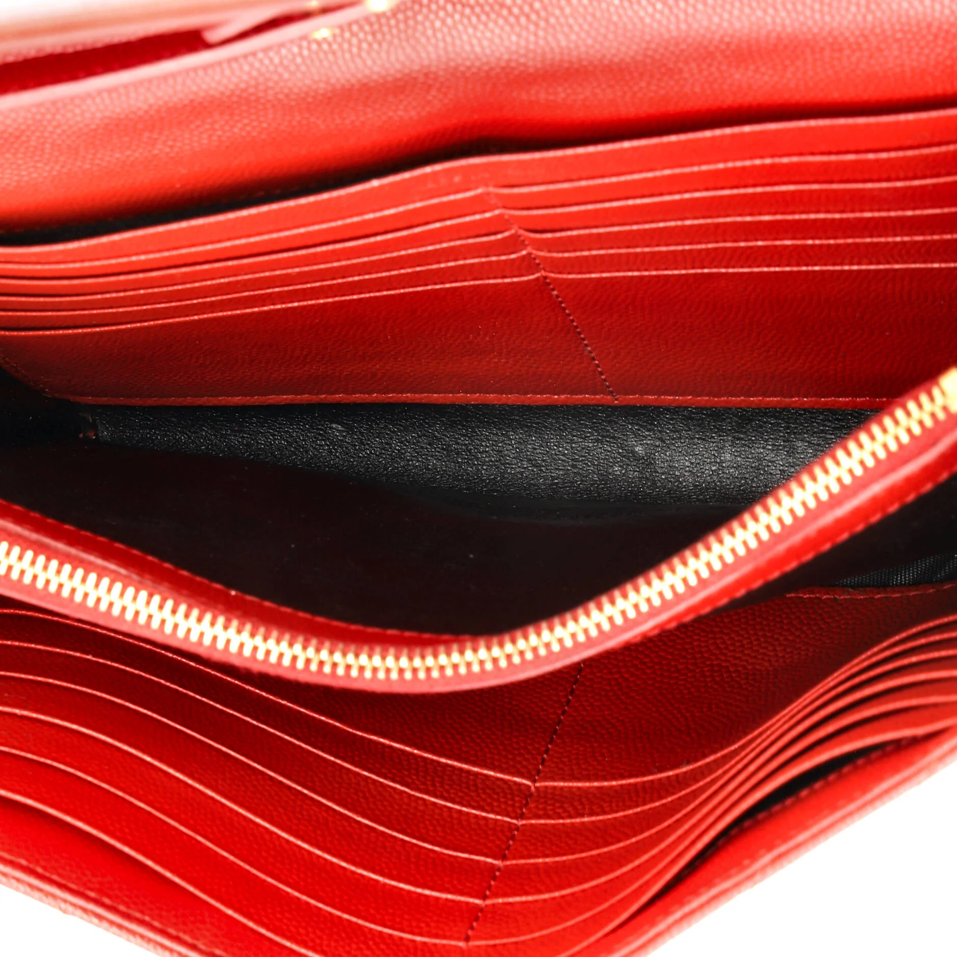 Classic Monogram Wallet on Chain Matelasse Chevron Leather Medium - Image 5