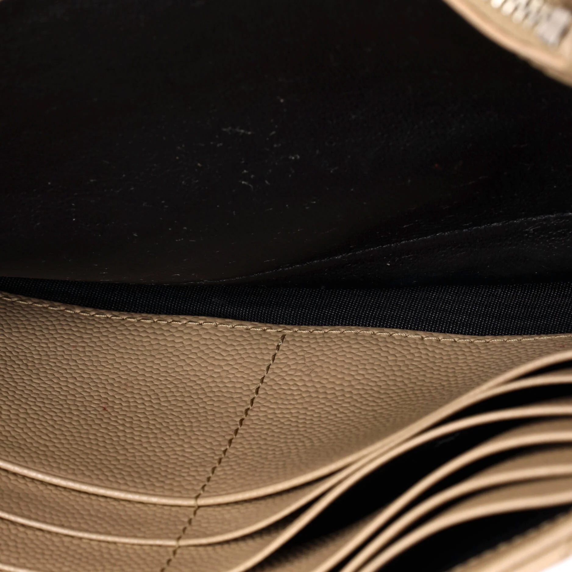 Classic Monogram Wallet on Chain Matelasse Chevron Leather Medium - Image 5