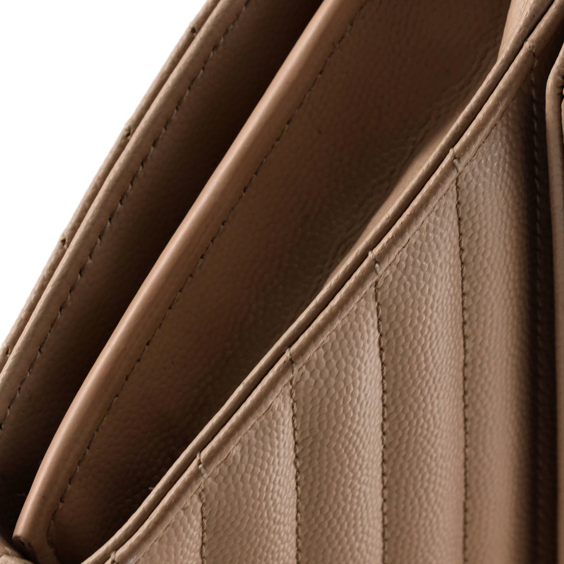 Classic Monogram Wallet on Chain Matelasse Chevron Leather Medium - Image 6