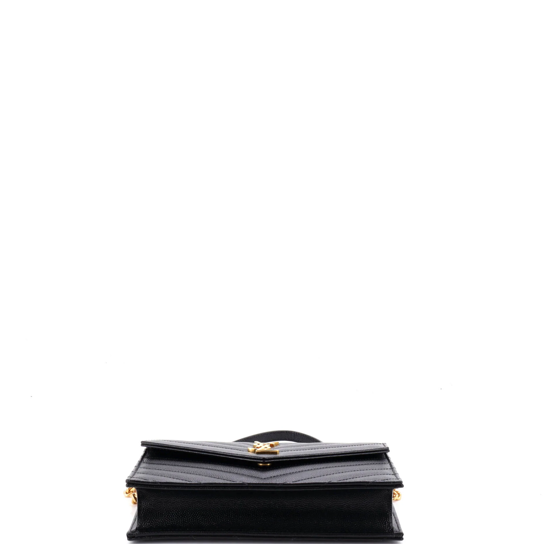 Classic Monogram Wallet on Chain Matelasse Chevron Leather Small - Image 4