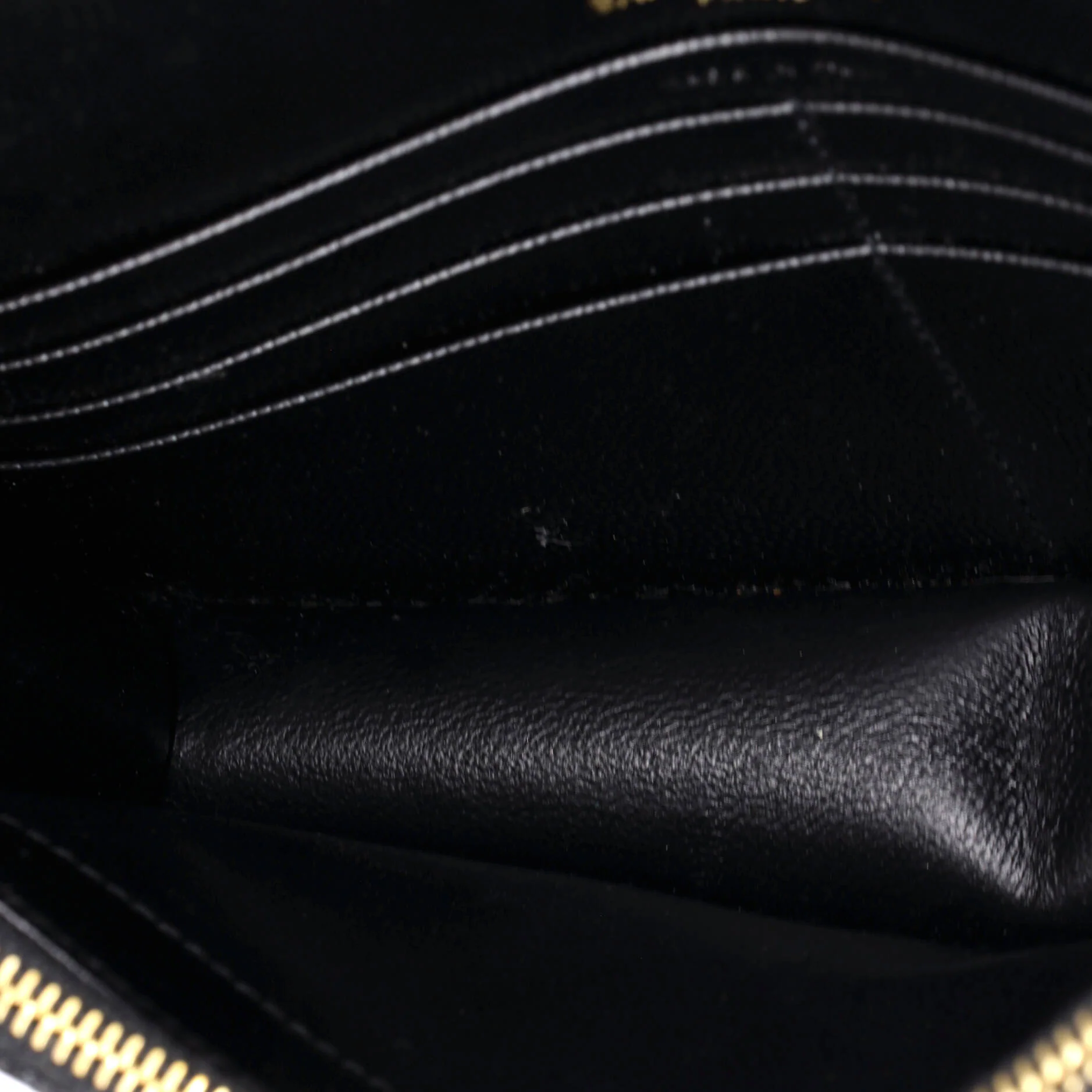 Classic Monogram Wallet on Chain Matelasse Chevron Leather Small - Image 5