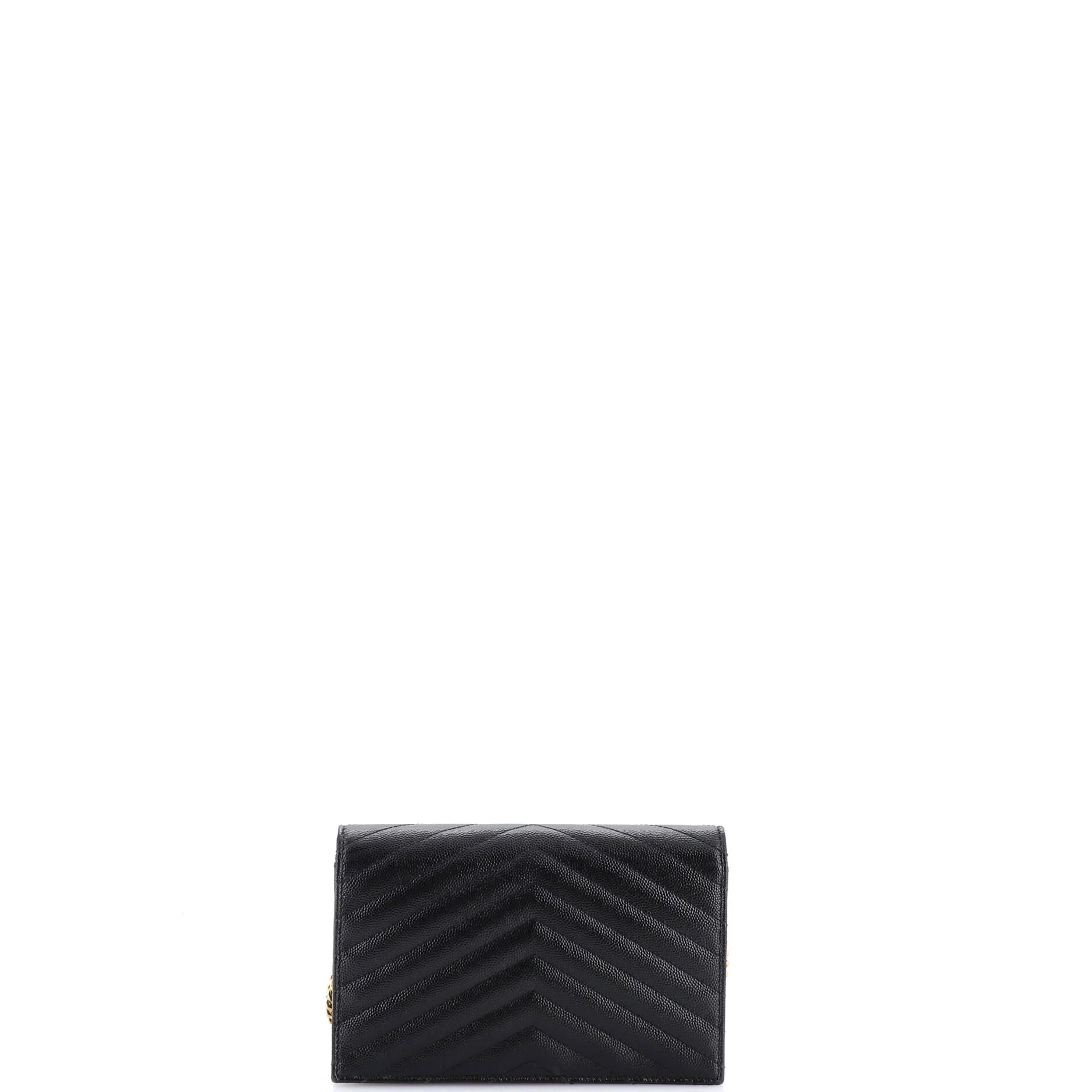 Classic Monogram Wallet on Chain Matelasse Chevron Leather Small - Image 3