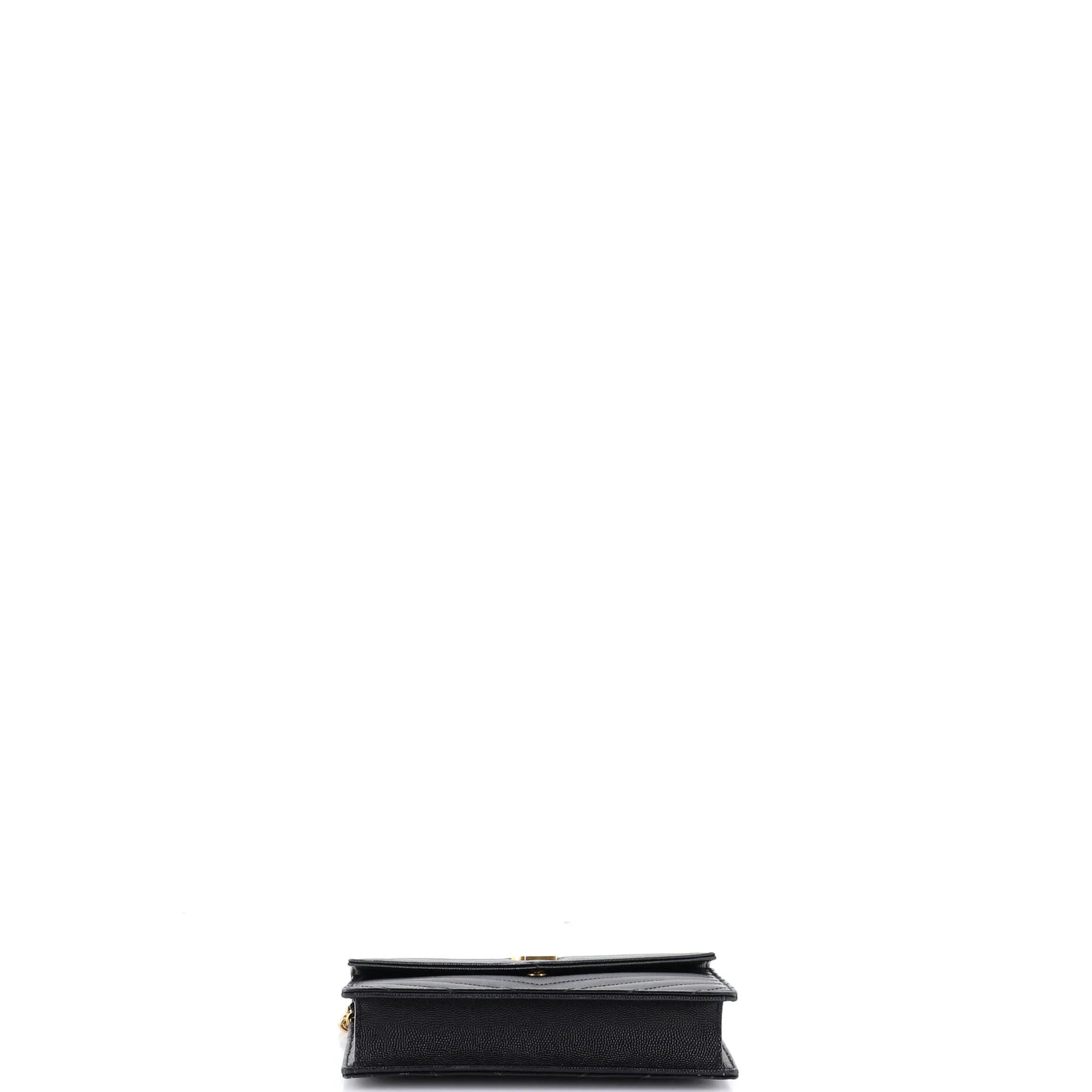 Classic Monogram Wallet on Chain Matelasse Chevron Leather Small - Image 4