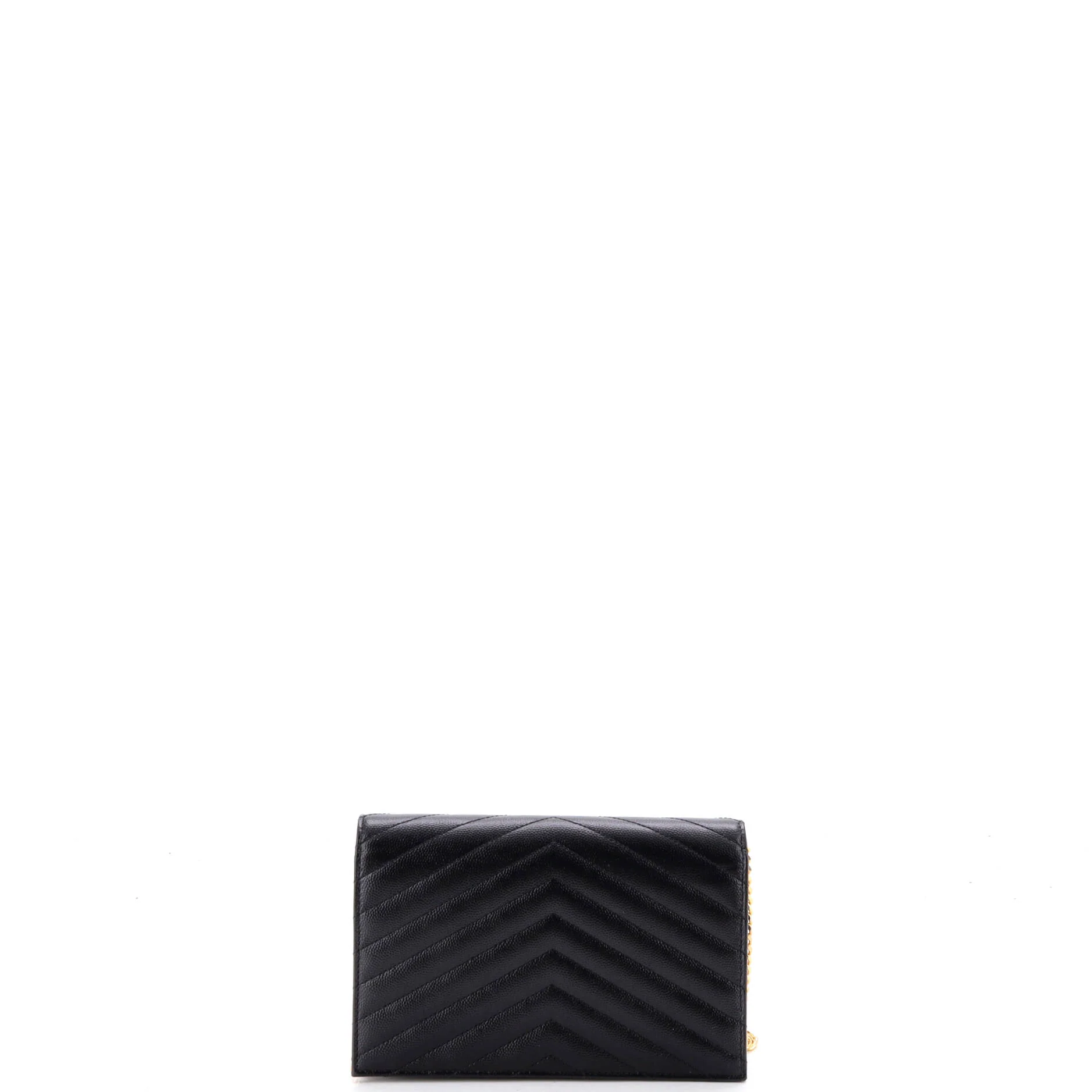 Classic Monogram Wallet on Chain Matelasse Chevron Leather Small - Image 3