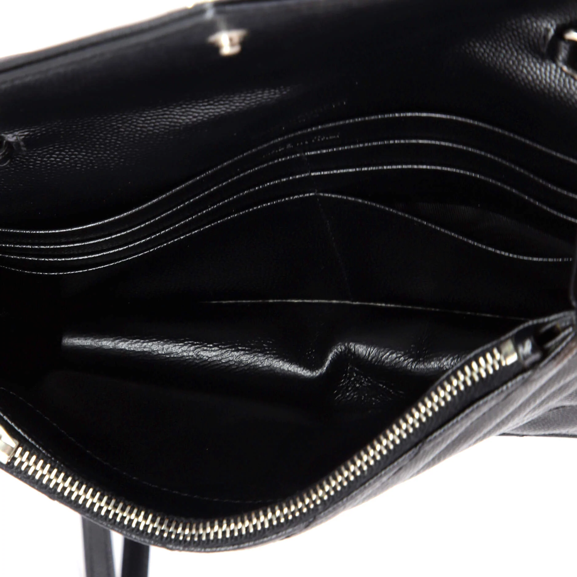 Classic Monogram Wallet on Chain Matelasse Chevron Leather Small - Image 5