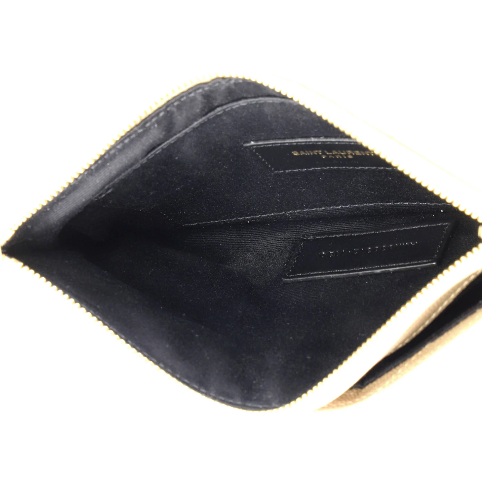 Classic Monogram Wristlet Pouch Matelasse Chevron Leather Small - Image 5