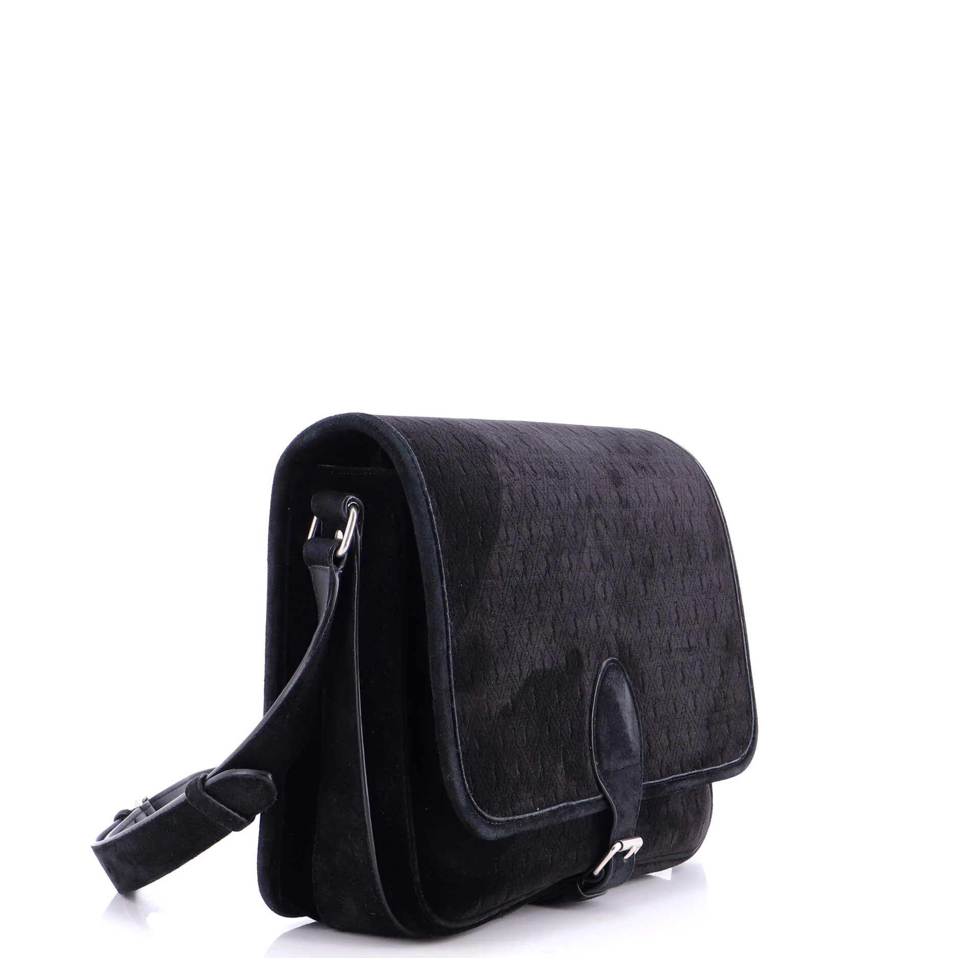 Flap Messenger Bag Monogram Velvet with Suede Medium - Image 2