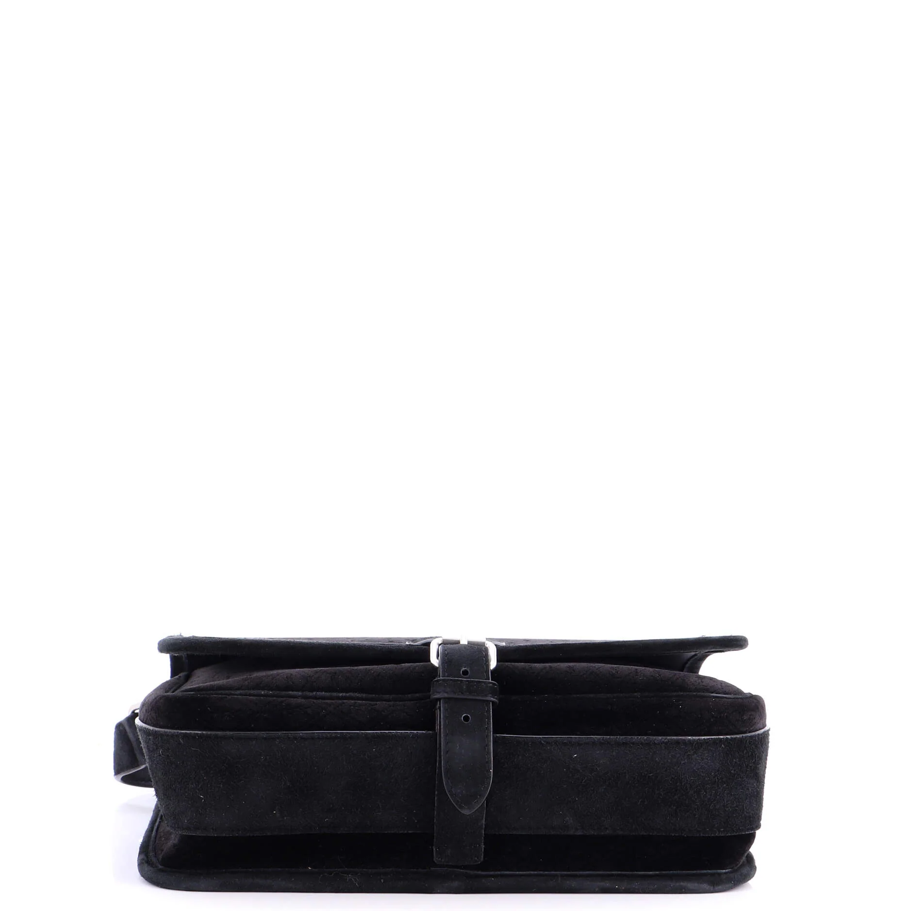Flap Messenger Bag Monogram Velvet with Suede Medium - Image 4