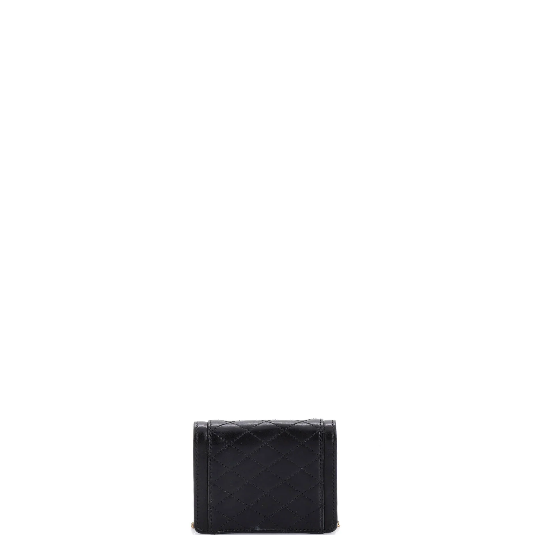 Gaby Envelope Chain Crossbody Bag Quilted Leather Micro - Image 3