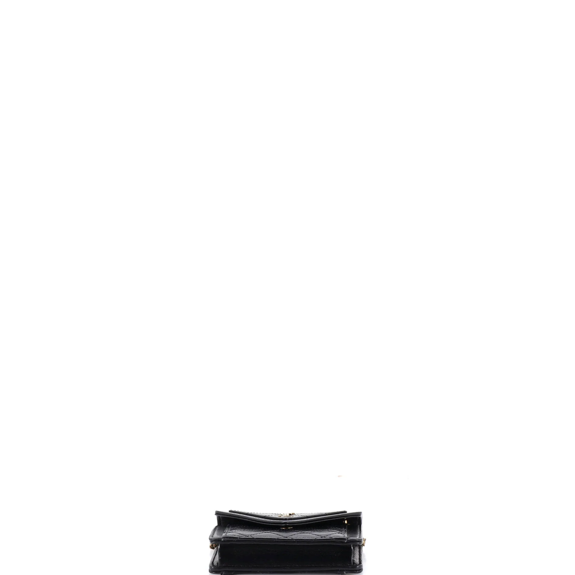 Gaby Envelope Chain Crossbody Bag Quilted Leather Micro - Image 4