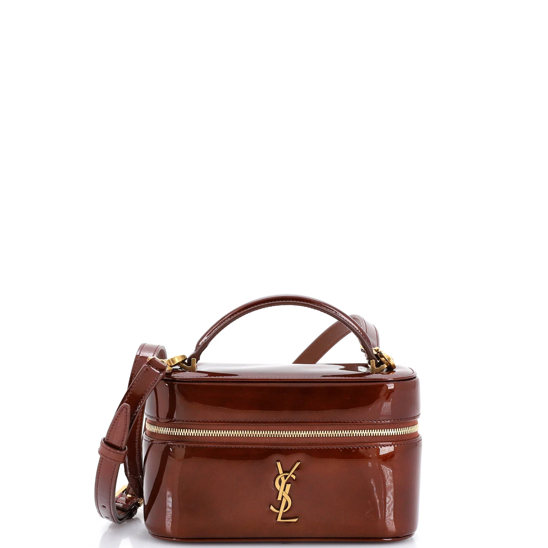 Gaby Zip Around Vanity Bag Patent Mini