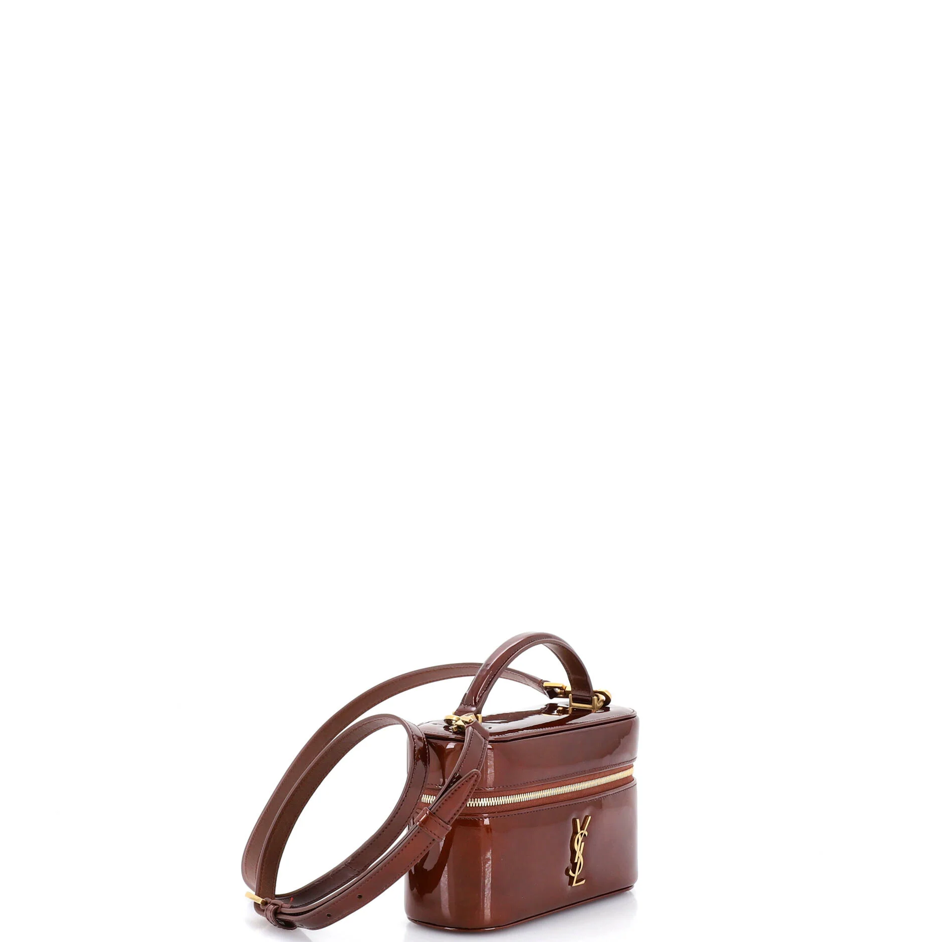 Gaby Zip Around Vanity Bag Patent Mini - Image 2