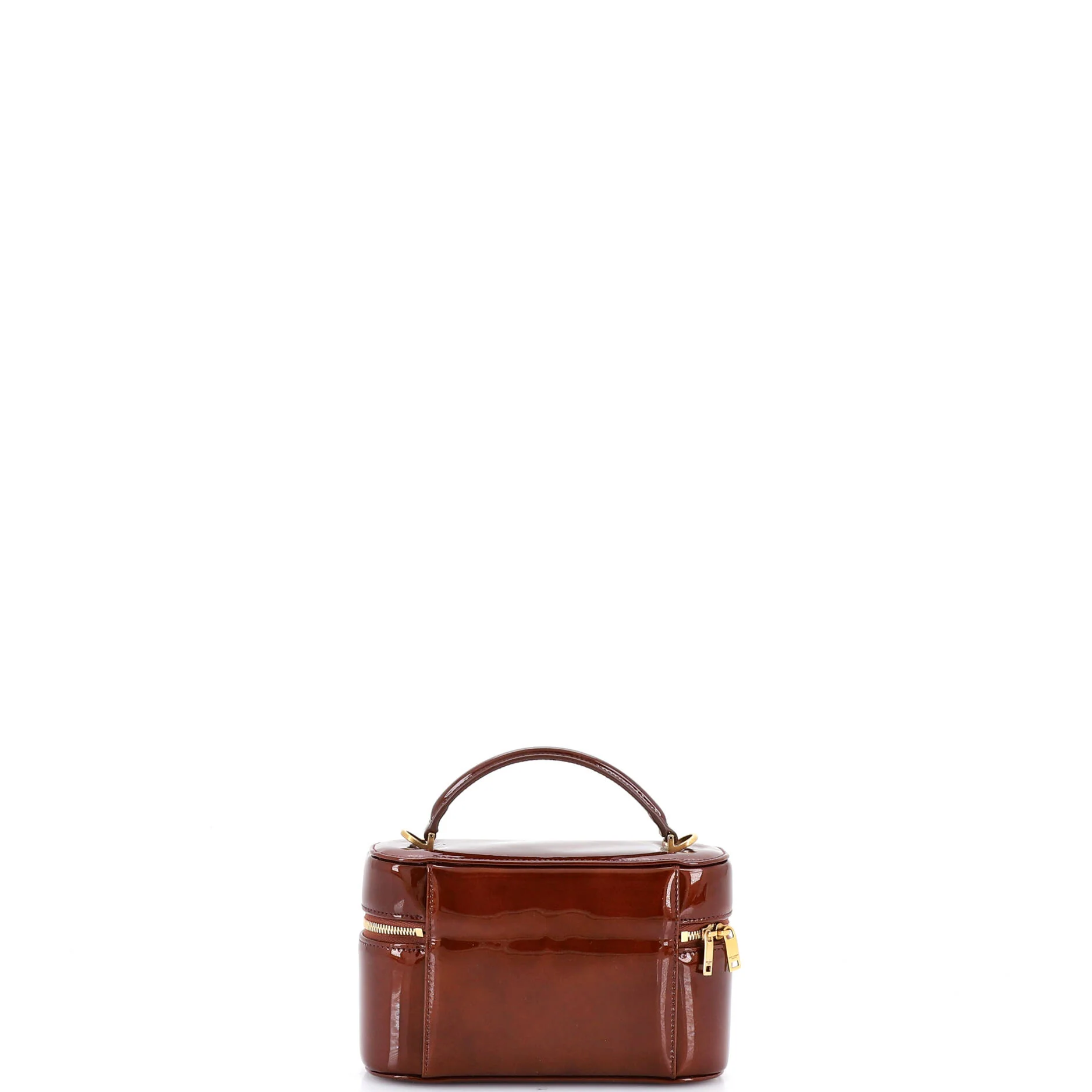 Gaby Zip Around Vanity Bag Patent Mini - Image 3