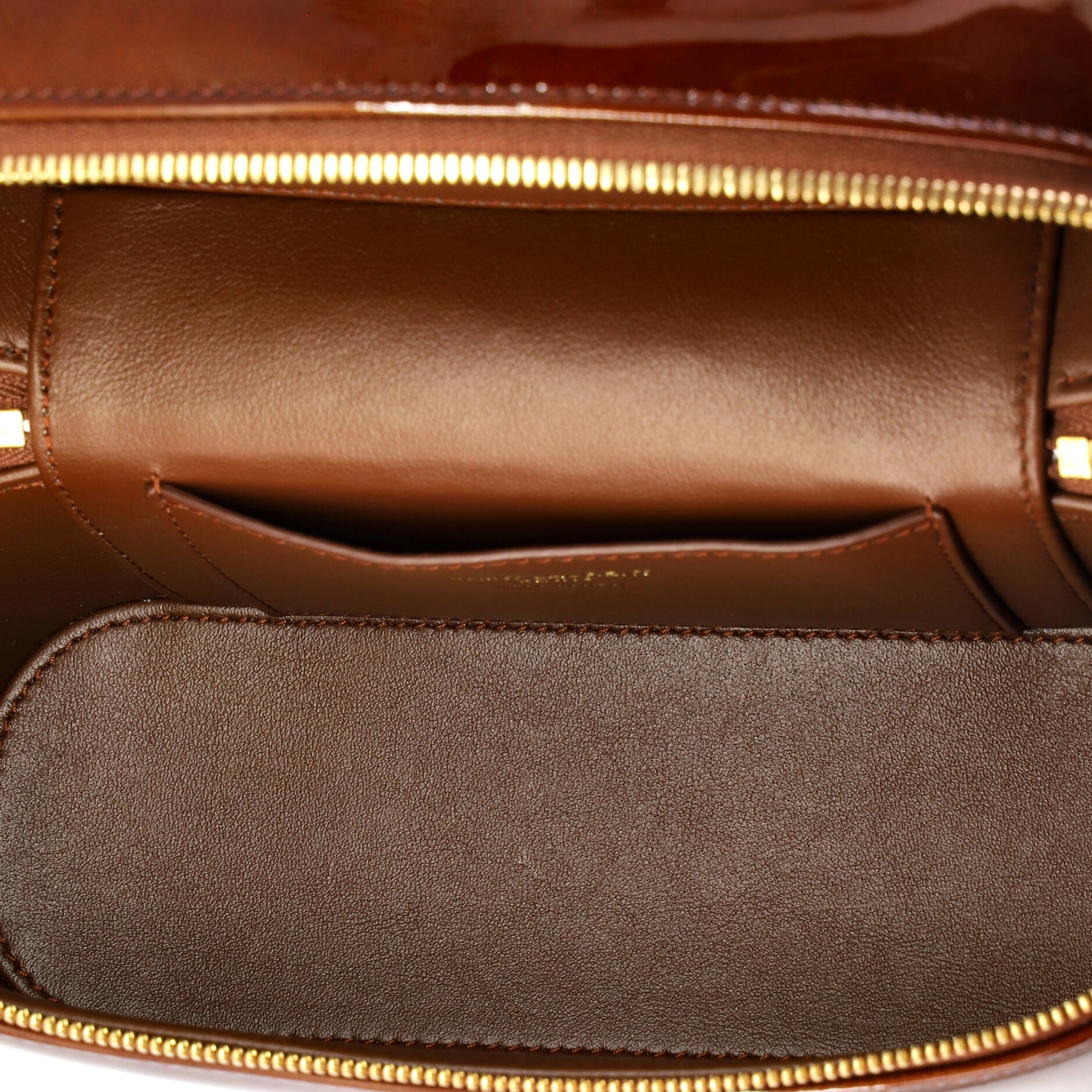 Gaby Zip Around Vanity Bag Patent Mini - Image 5