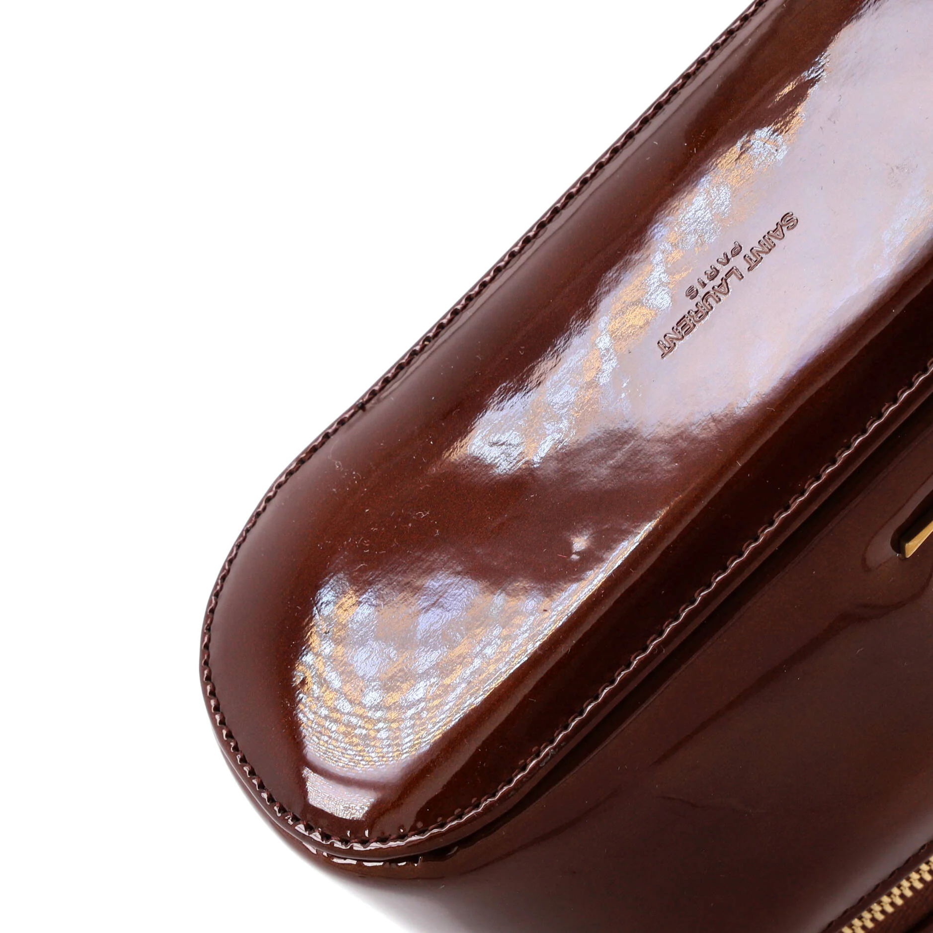 Gaby Zip Around Vanity Bag Patent Mini - Image 7