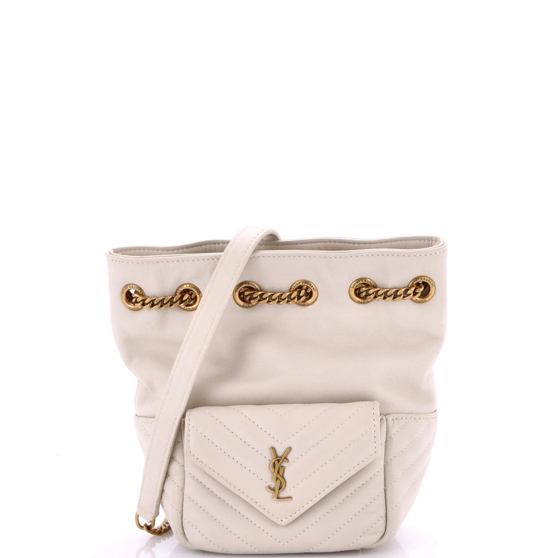Joe Bucket Bag Matelasse Chevron Leather Mini