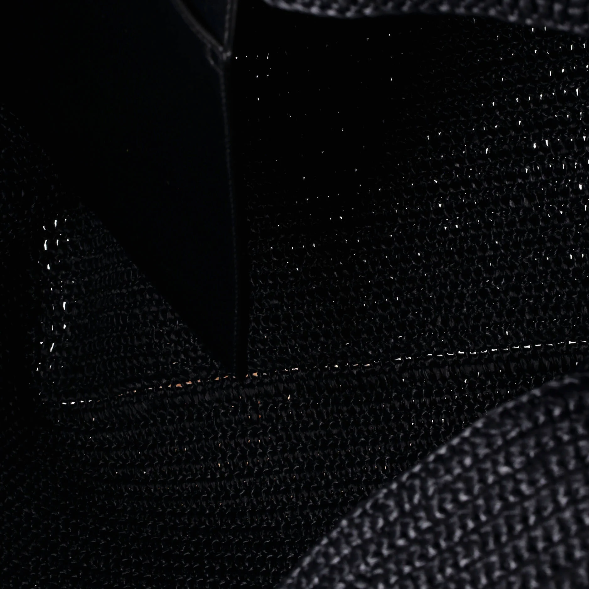 Logo Supple Tote Embroidered Raffia - Image 5