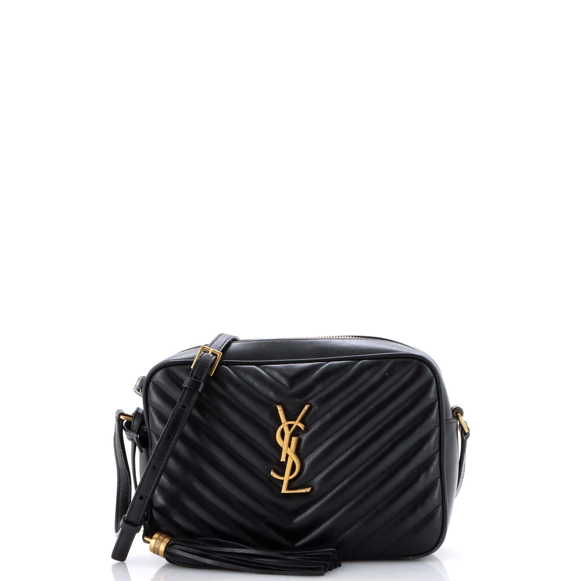 Lou Camera Bag Matelasse Chevron Leather Small