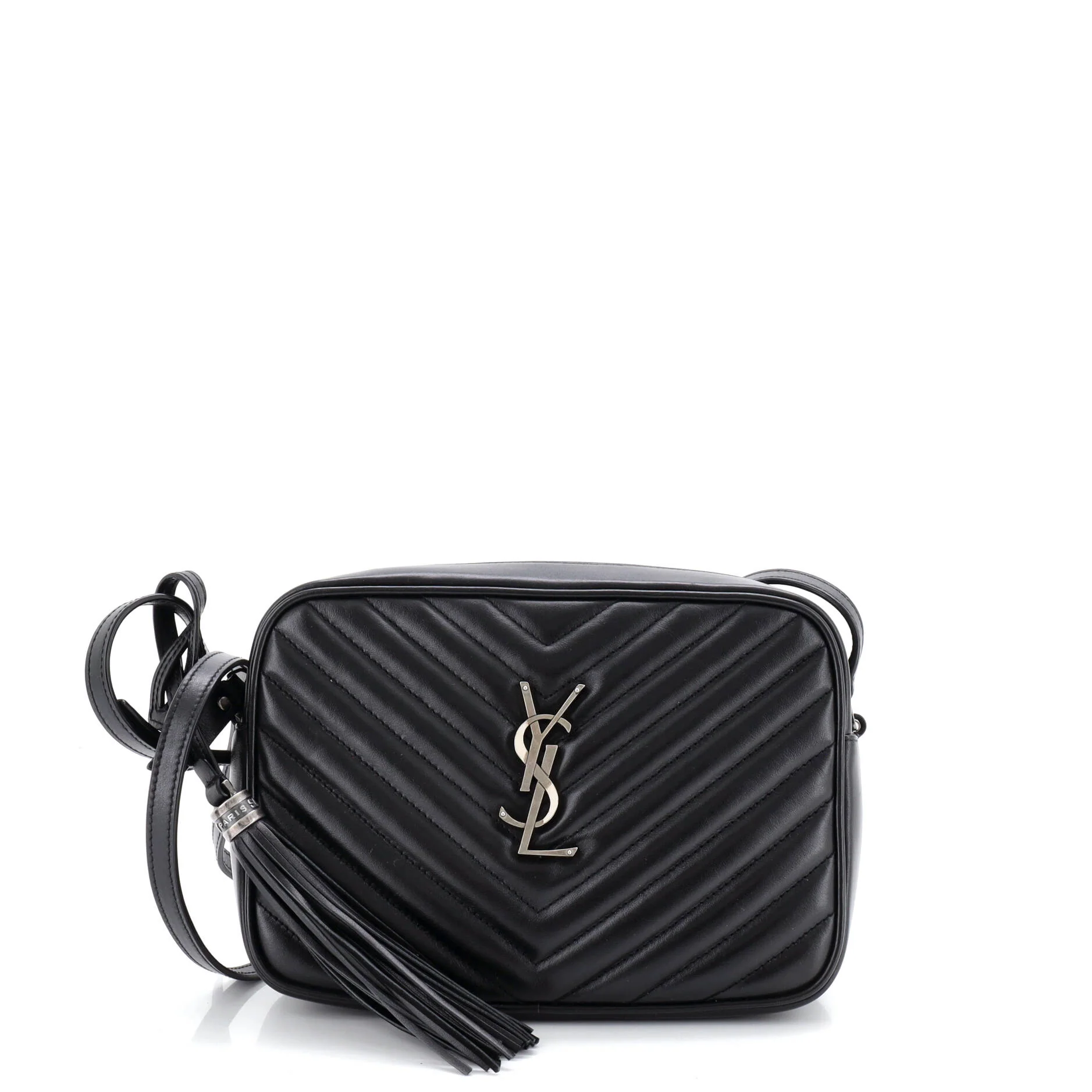 Lou Camera Bag Matelasse Chevron Leather Small