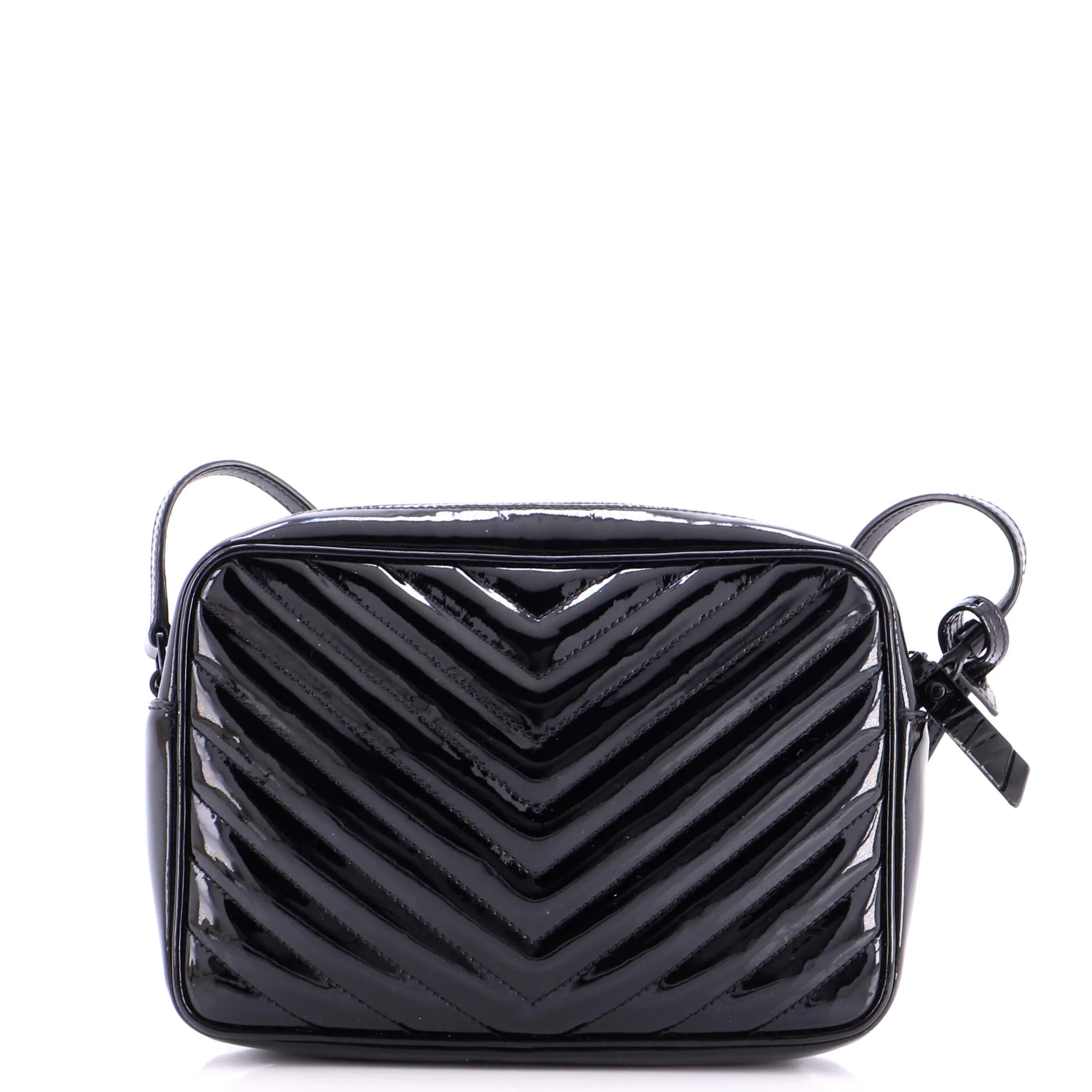 Lou Camera Bag Matelasse Chevron Patent Small - Image 3