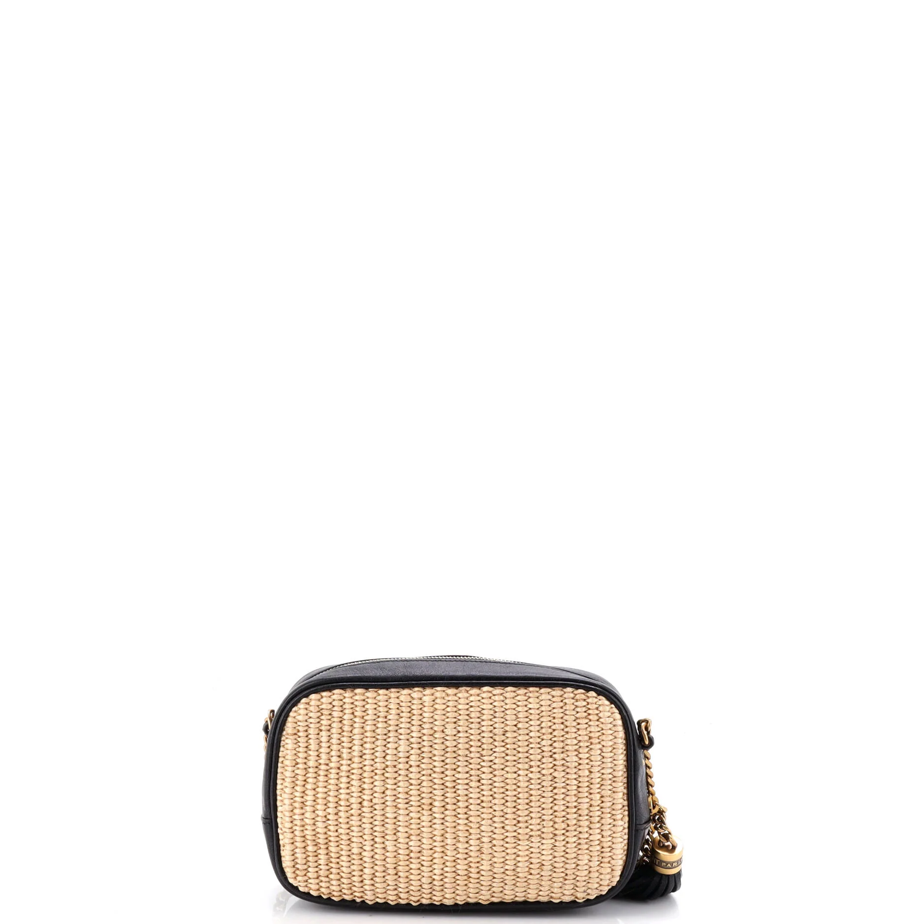 Lou Camera Bag Woven Raffia Small - Image 3