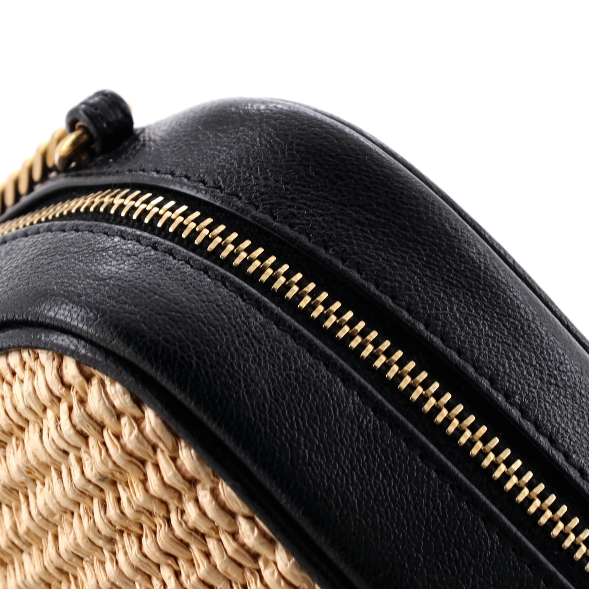 Lou Camera Bag Woven Raffia Small - Image 6