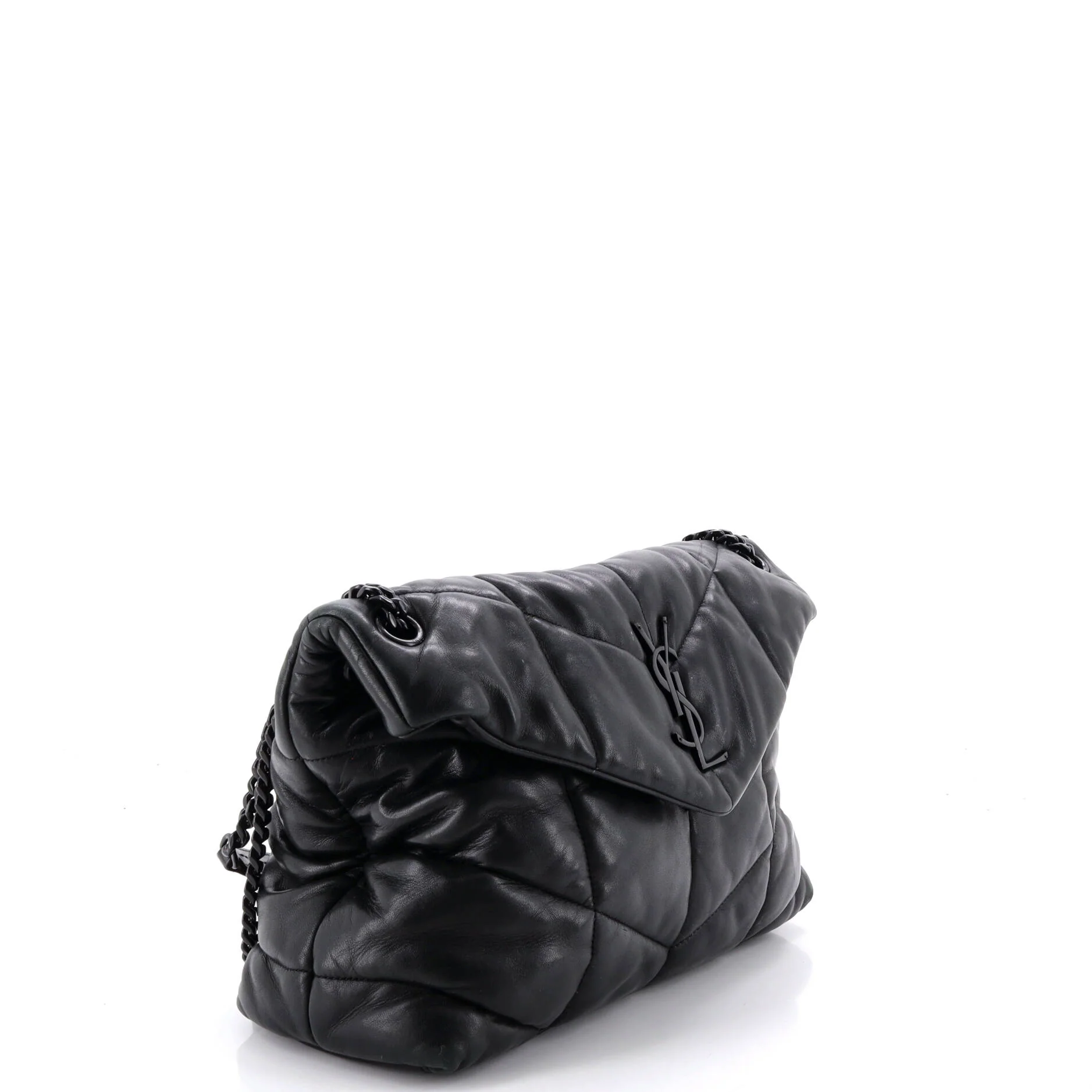 Loulou Puffer Shoulder Bag Quilted Leather Medium - Image 2