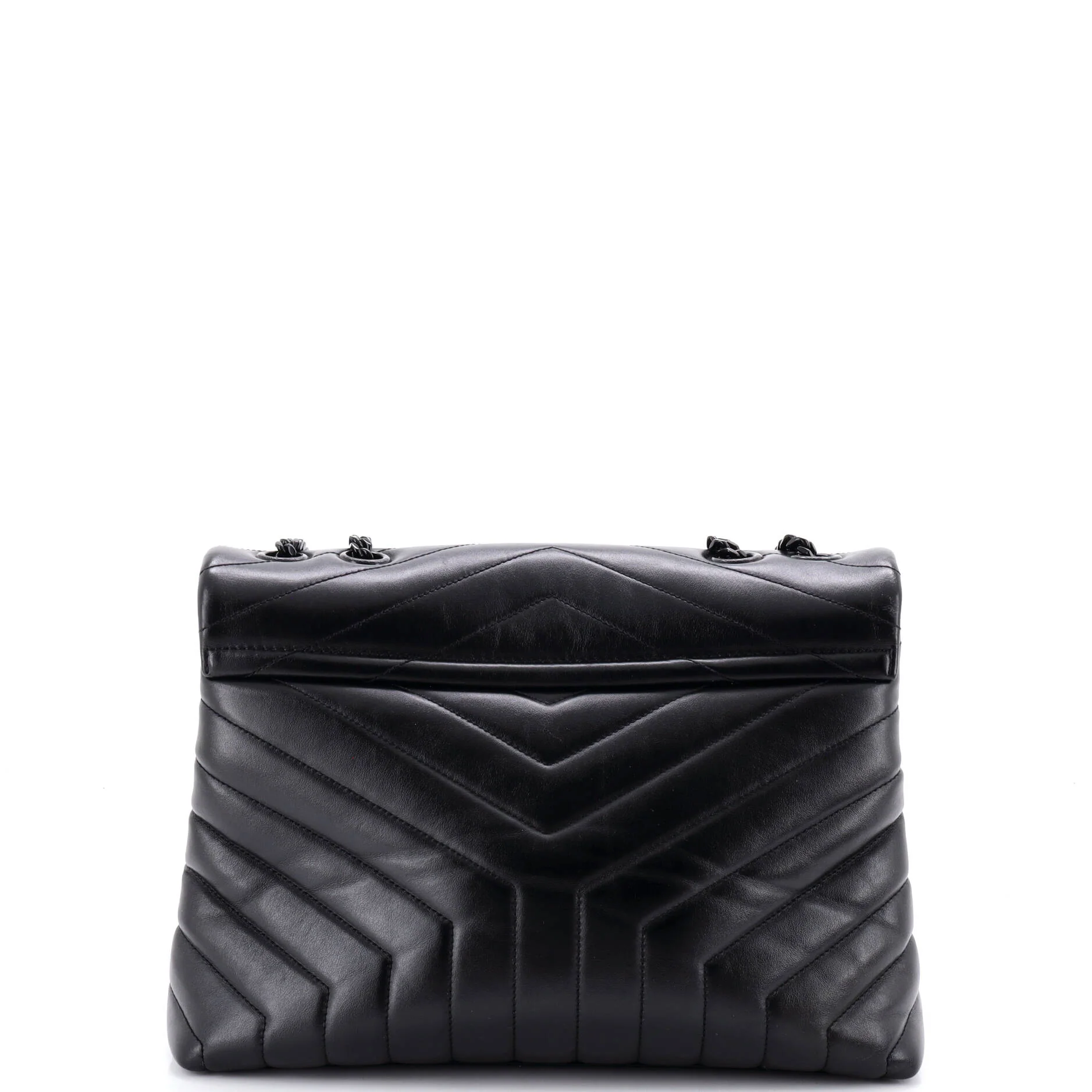 Loulou Shoulder Bag Matelasse Chevron Leather Large - Image 3