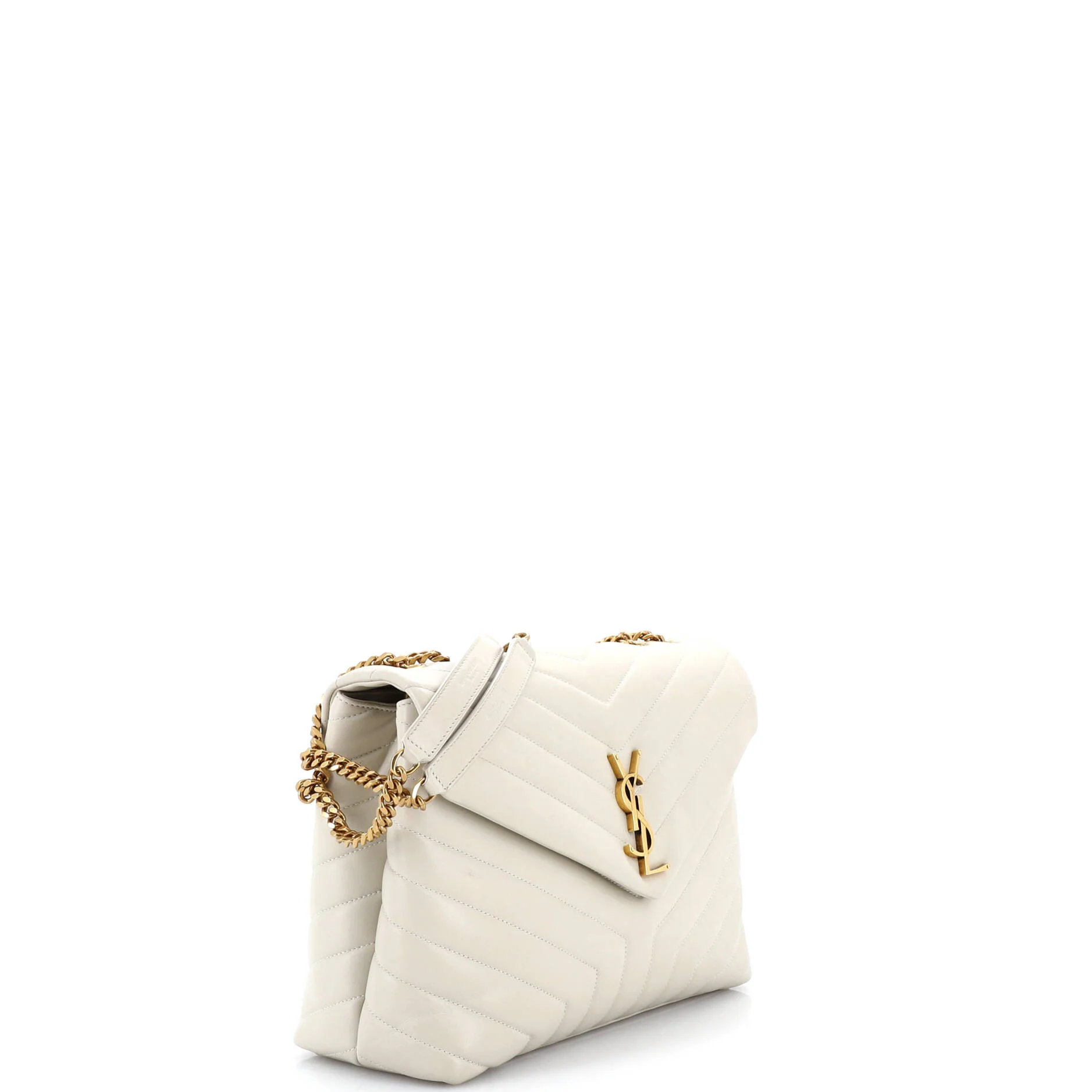Loulou Shoulder Bag Matelasse Chevron Leather Medium - Image 2
