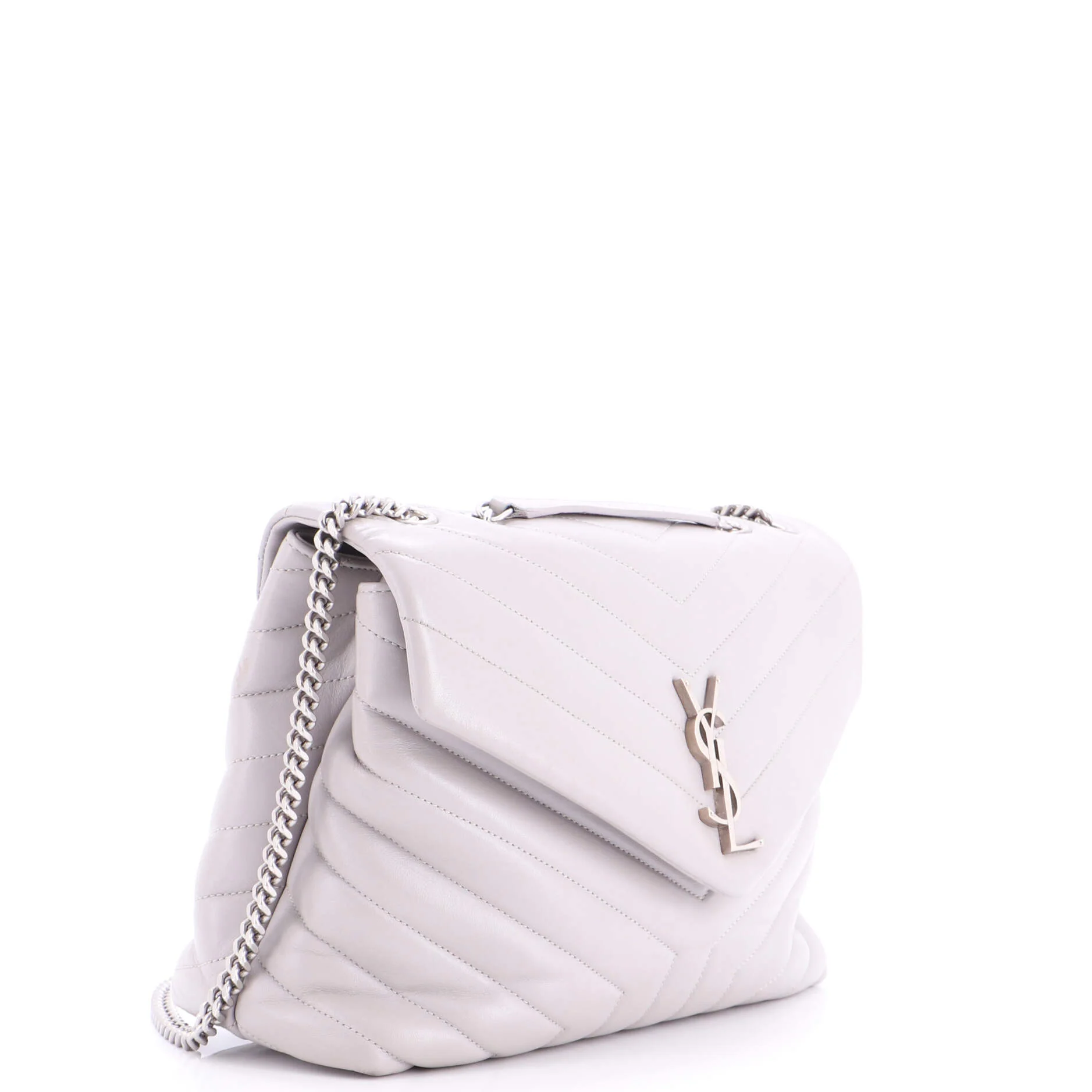 Loulou Shoulder Bag Matelasse Chevron Leather Medium - Image 2