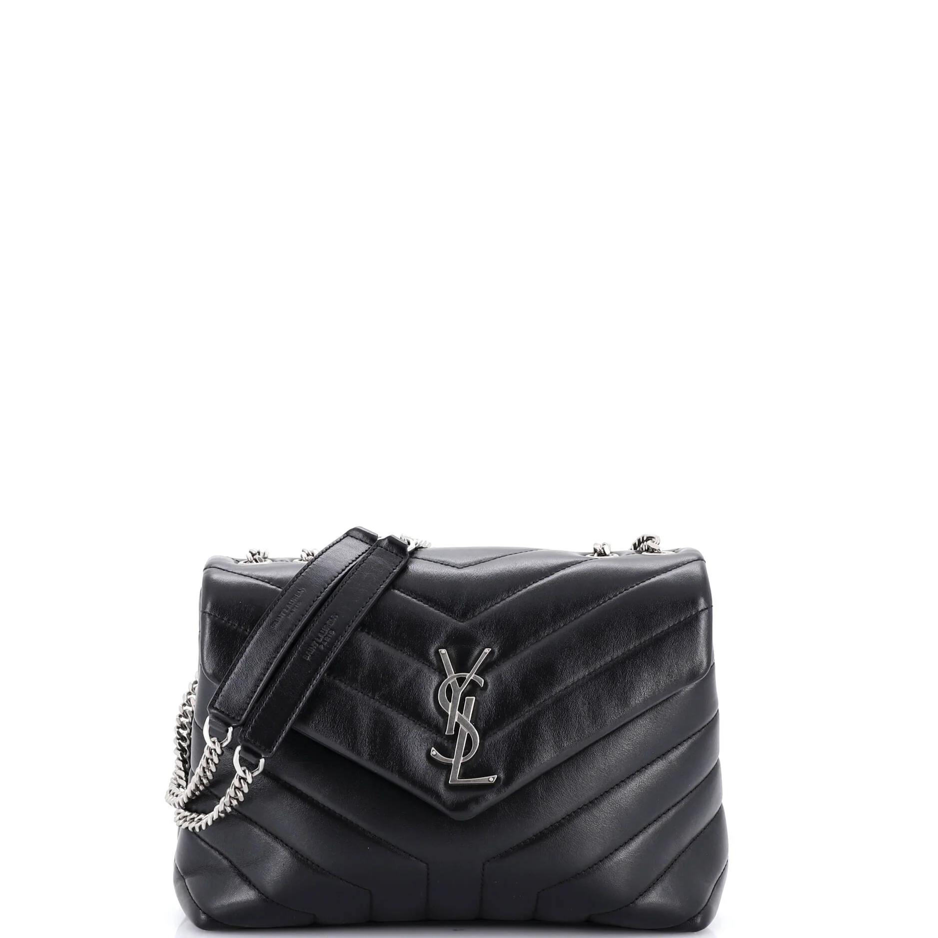 Loulou Shoulder Bag Matelasse Chevron Leather Small