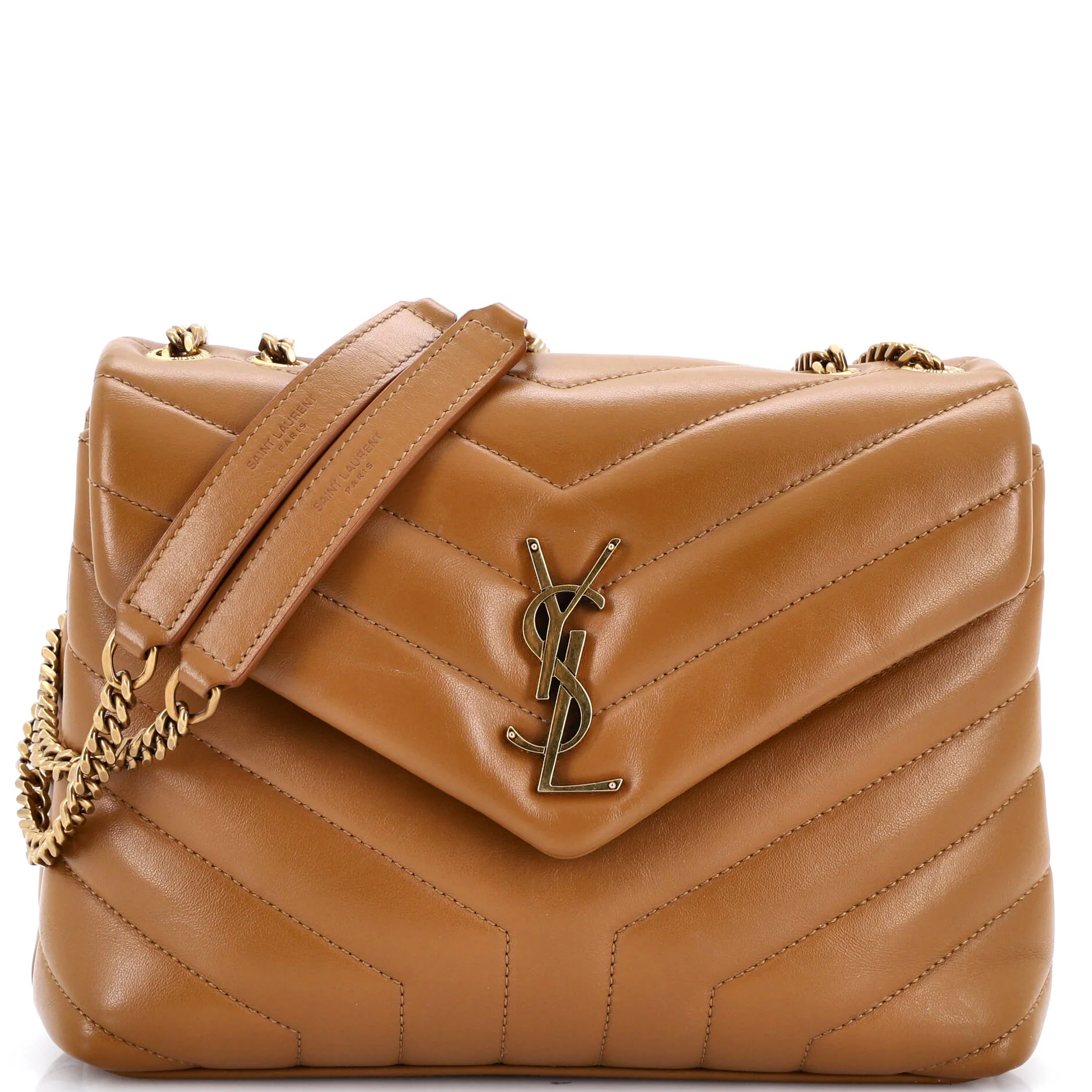Loulou Shoulder Bag Matelasse Chevron Leather Small