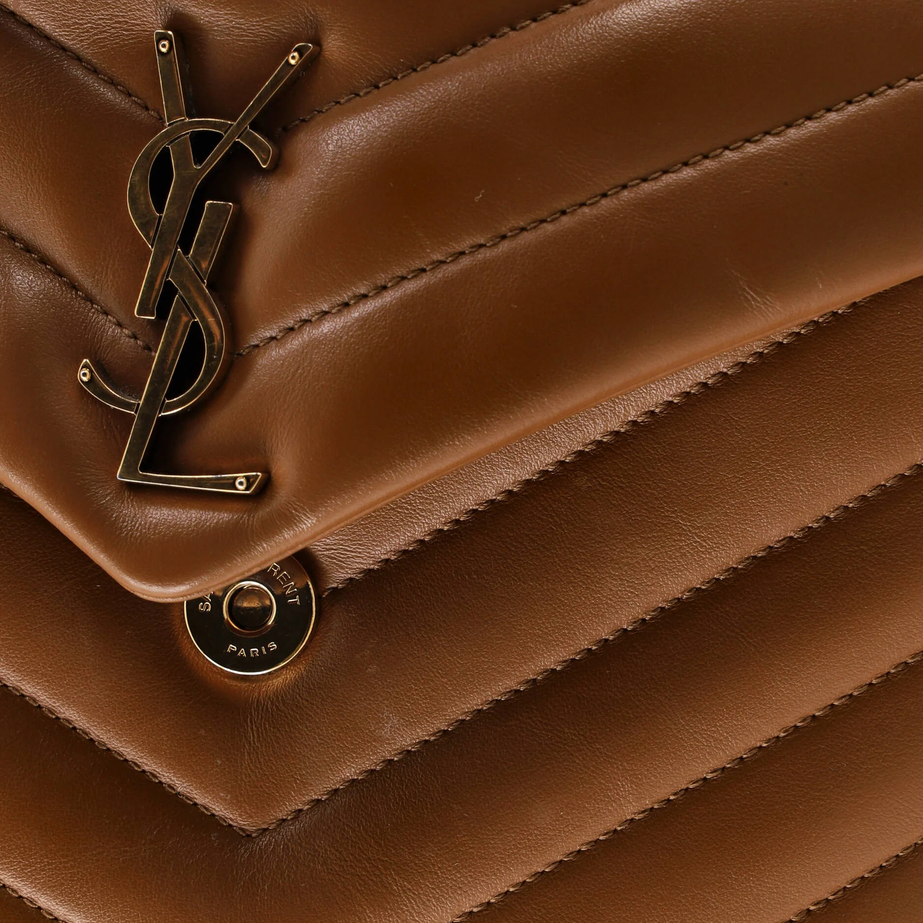 Loulou Shoulder Bag Matelasse Chevron Leather Small - Image 7