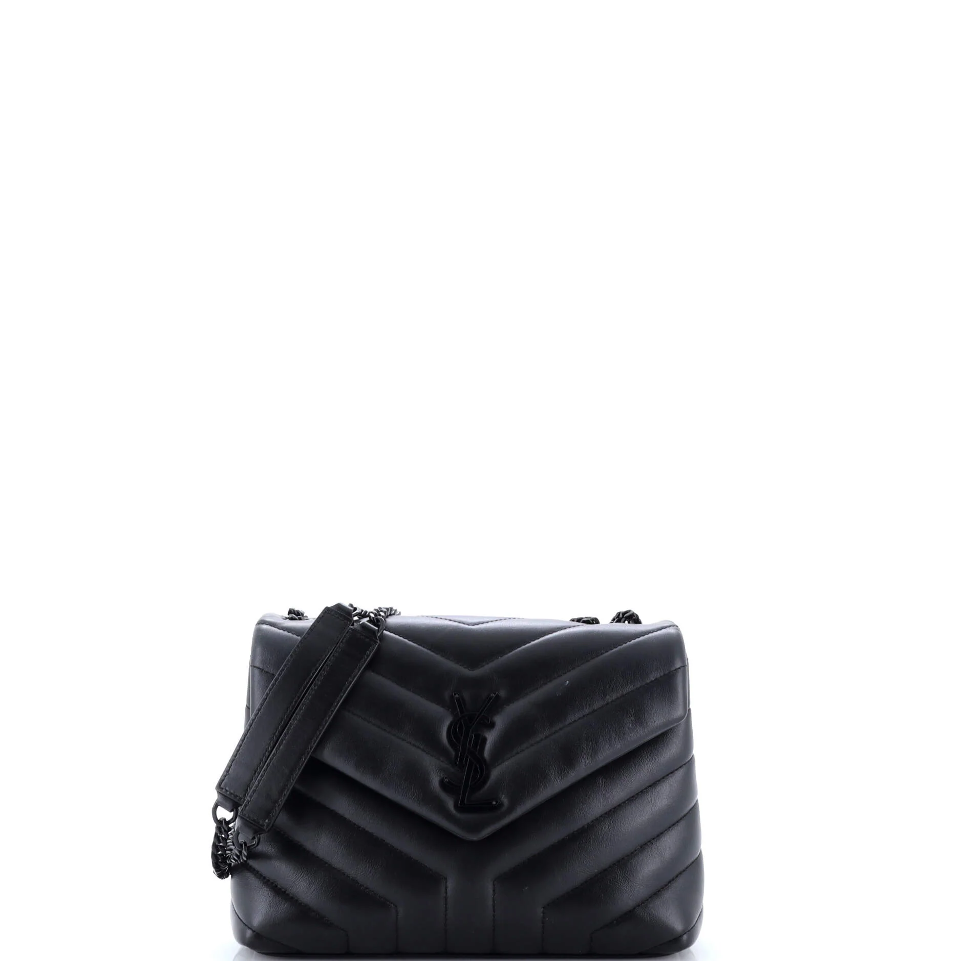 Loulou Shoulder Bag Matelasse Chevron Leather Small