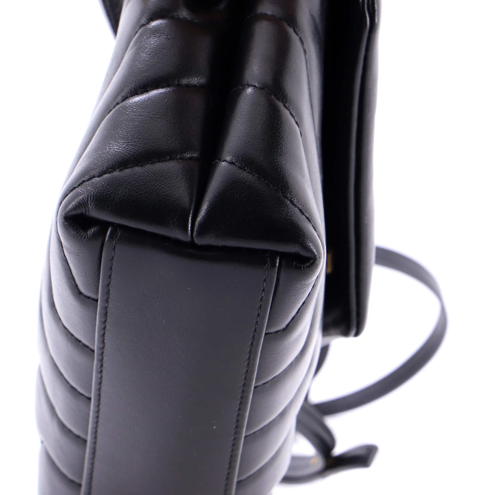 Loulou Shoulder Bag Matelasse Chevron Leather Toy - Image 6