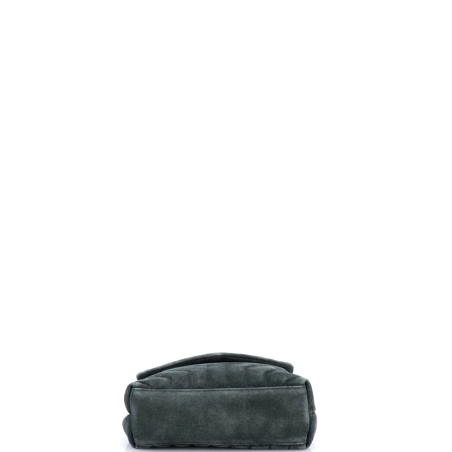 Loulou Shoulder Bag Matelasse Chevron Suede Small - Image 4