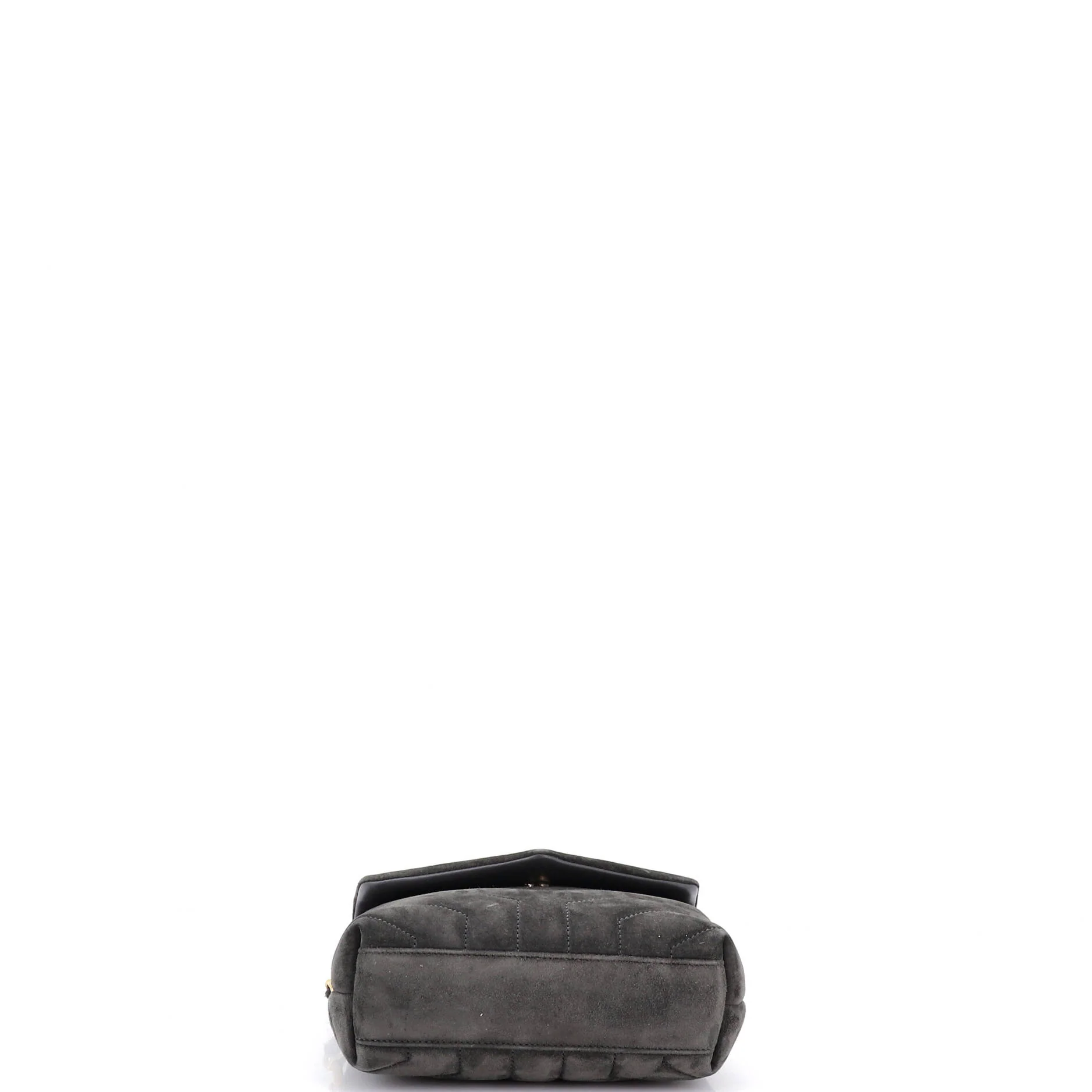 Loulou Shoulder Bag Matelasse Chevron Suede Toy - Image 4
