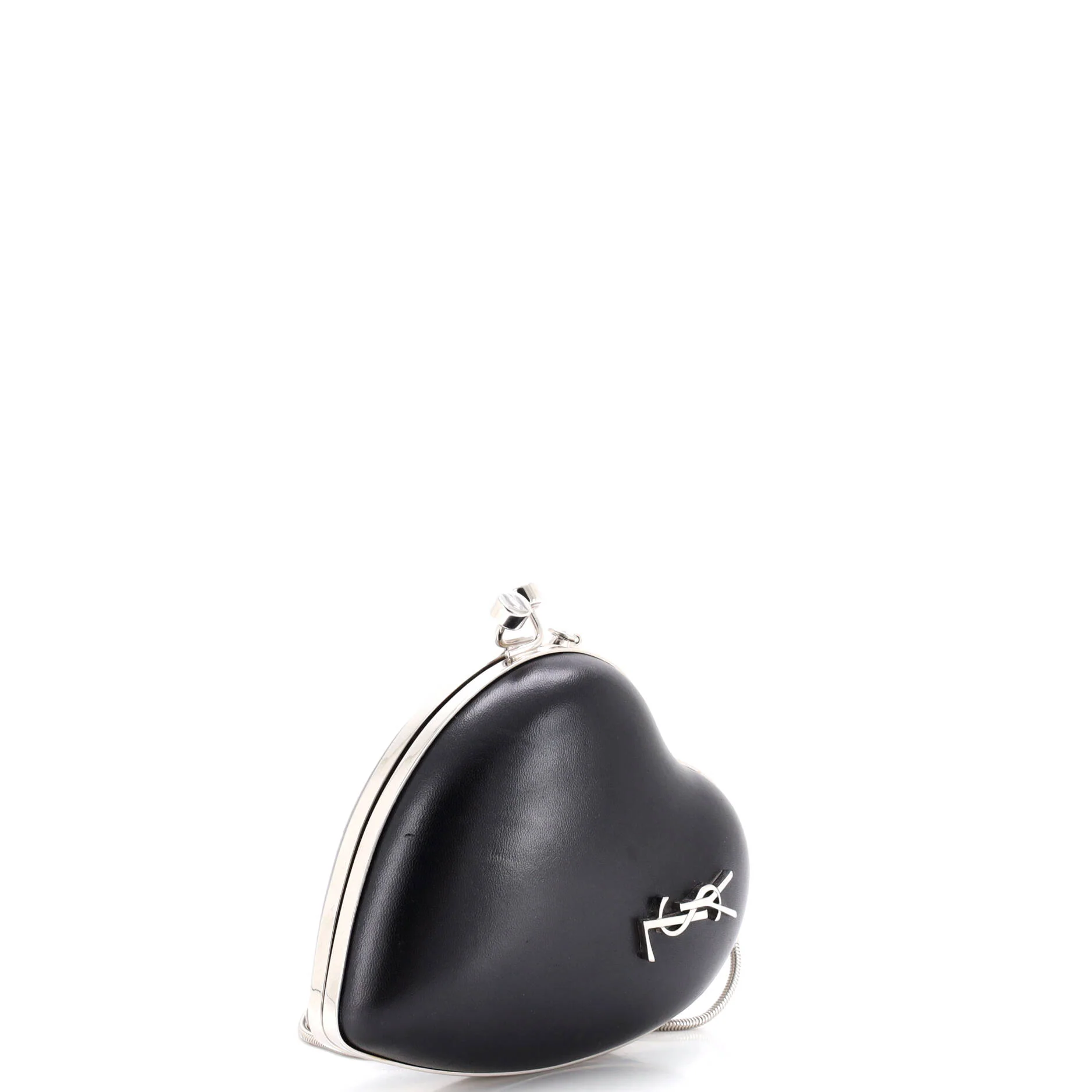 Love Heart Chain Box Clutch Leather Small - Image 2