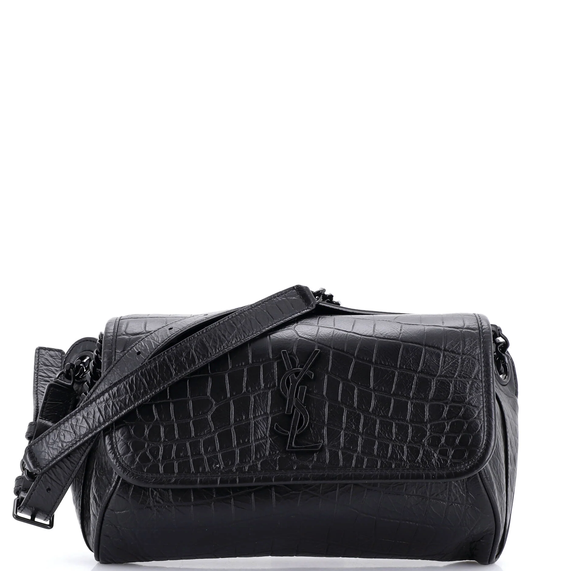 Niki Body Bag Crocodile Embossed Leather