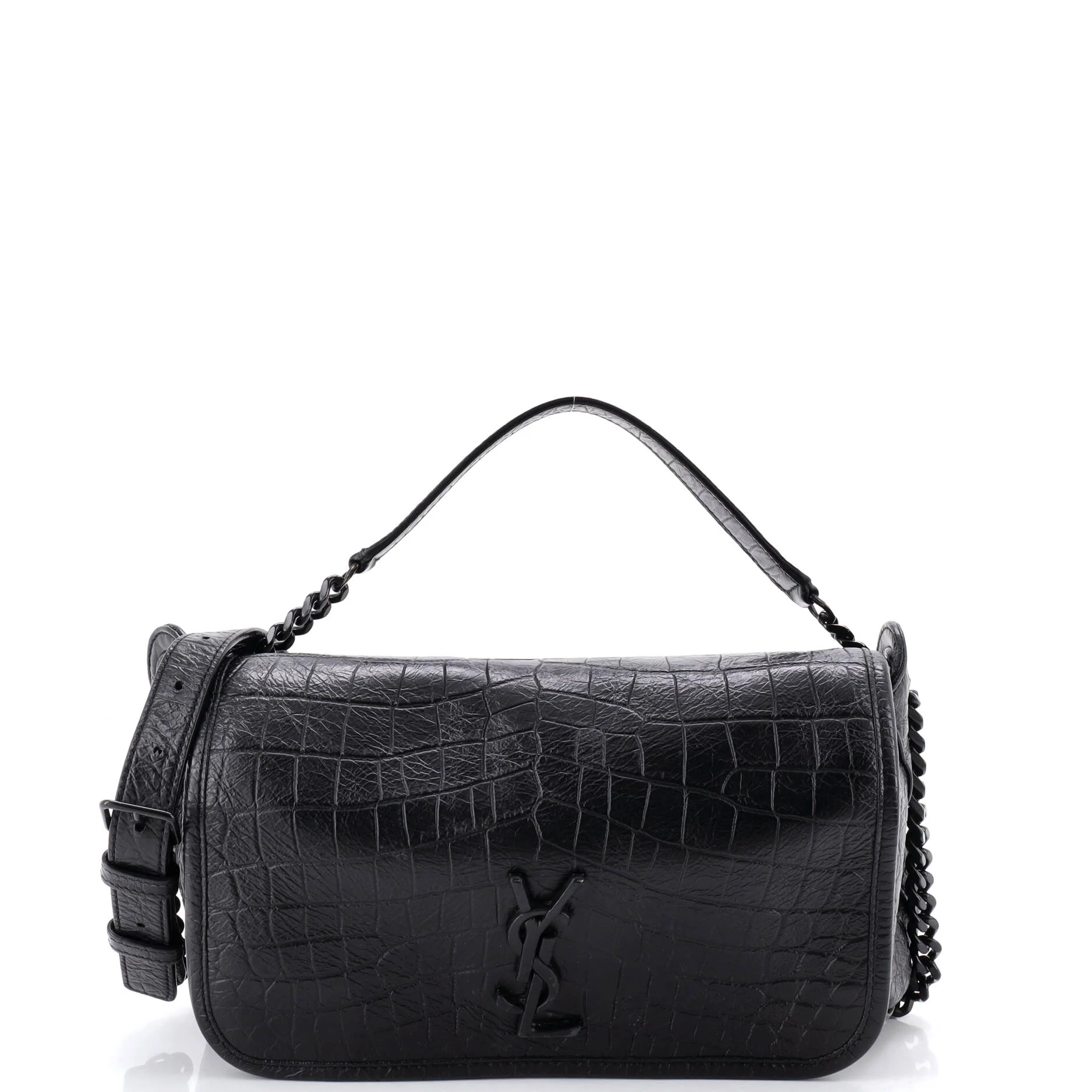 Niki Body Bag Crocodile Embossed Leather