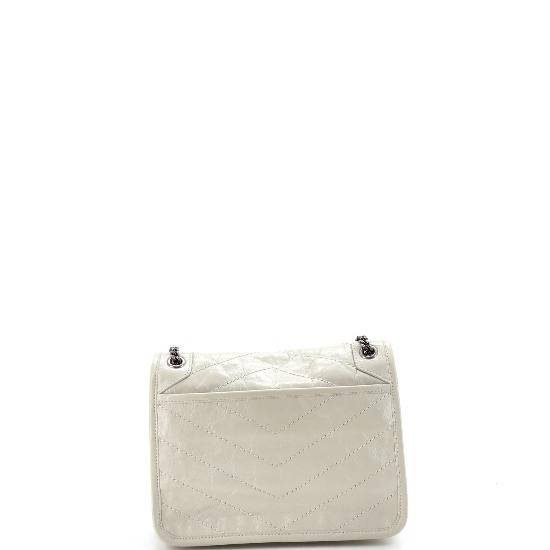 Niki Chain Flap Bag Matelasse Chevron Leather Baby - Image 3