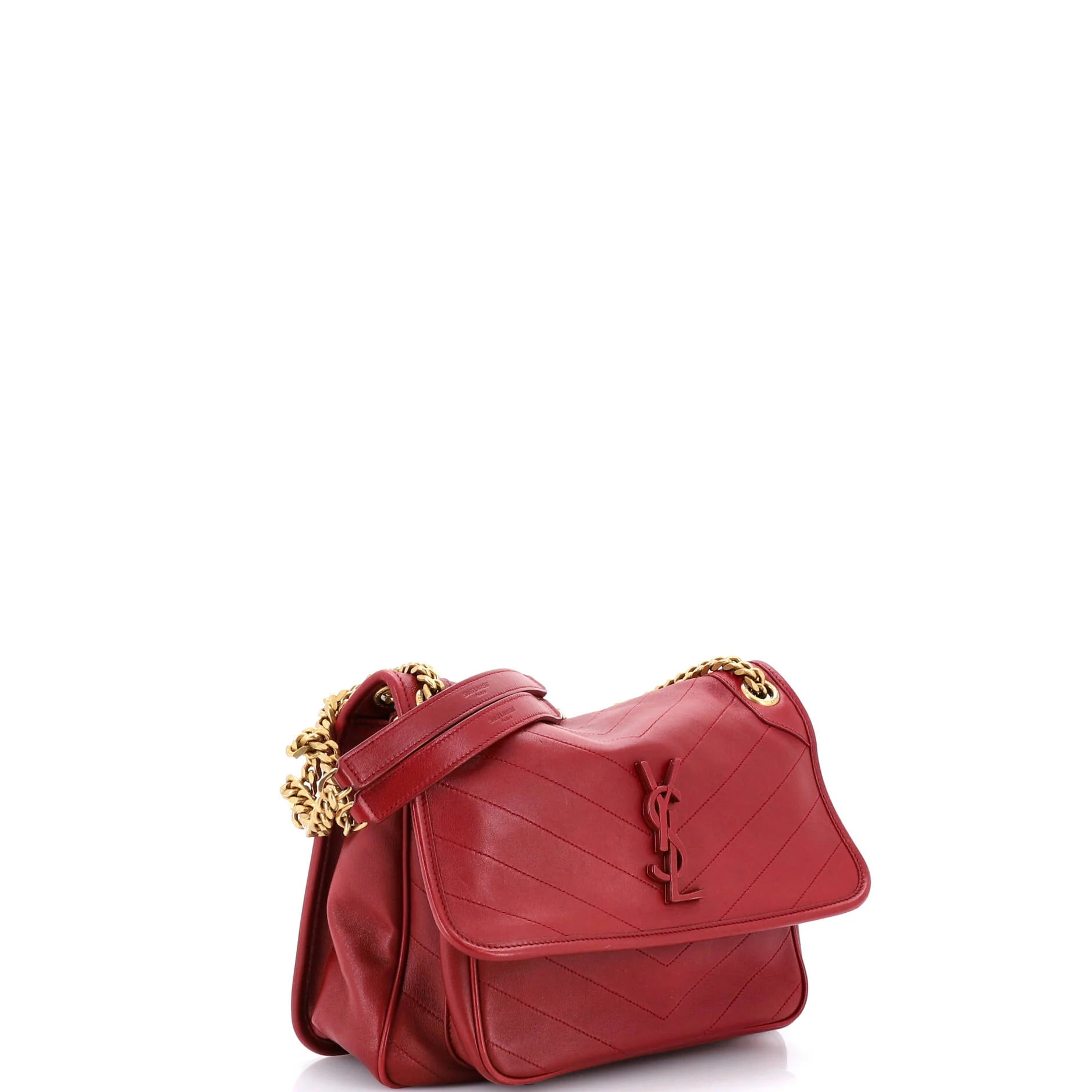 Niki Chain Flap Bag Matelasse Chevron Leather Medium - Image 2