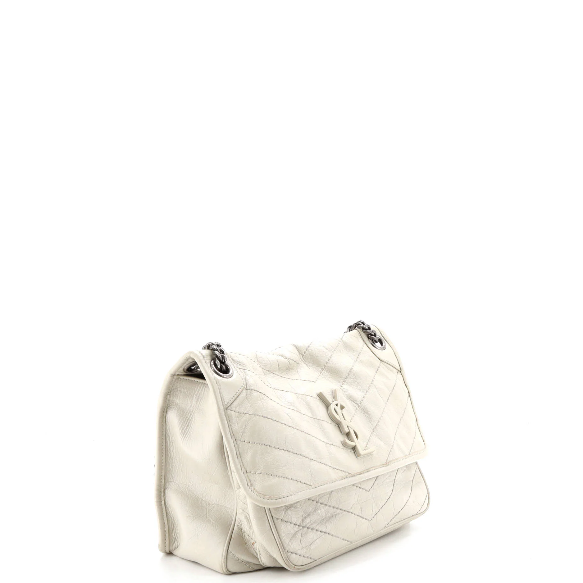 Niki Chain Flap Bag Matelasse Chevron Leather Medium - Image 2