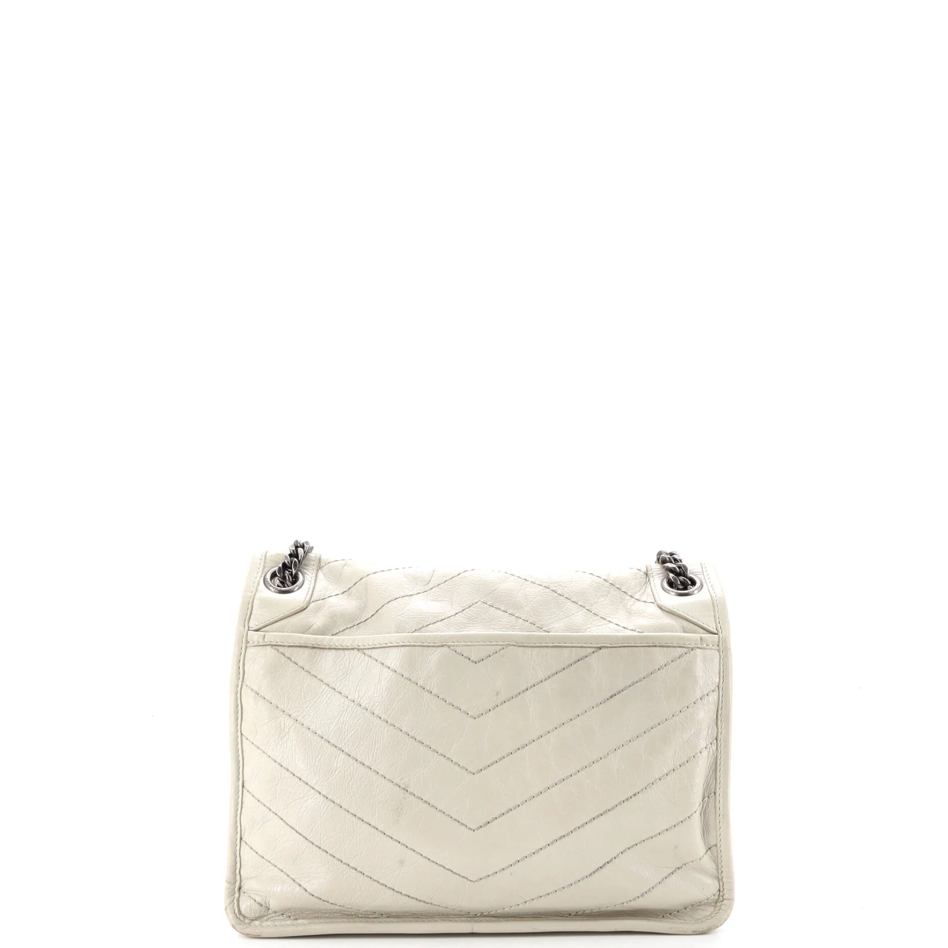 Niki Chain Flap Bag Matelasse Chevron Leather Medium - Image 3