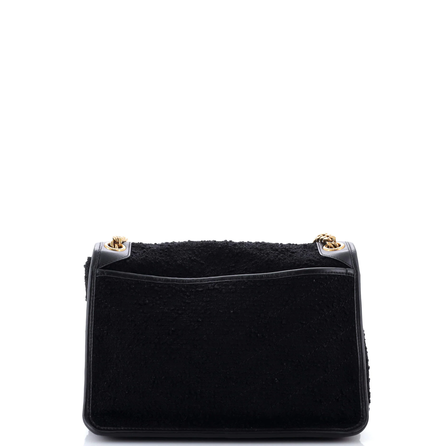 Niki Chain Flap Bag Matelasse Chevron Tweed Medium - Image 3