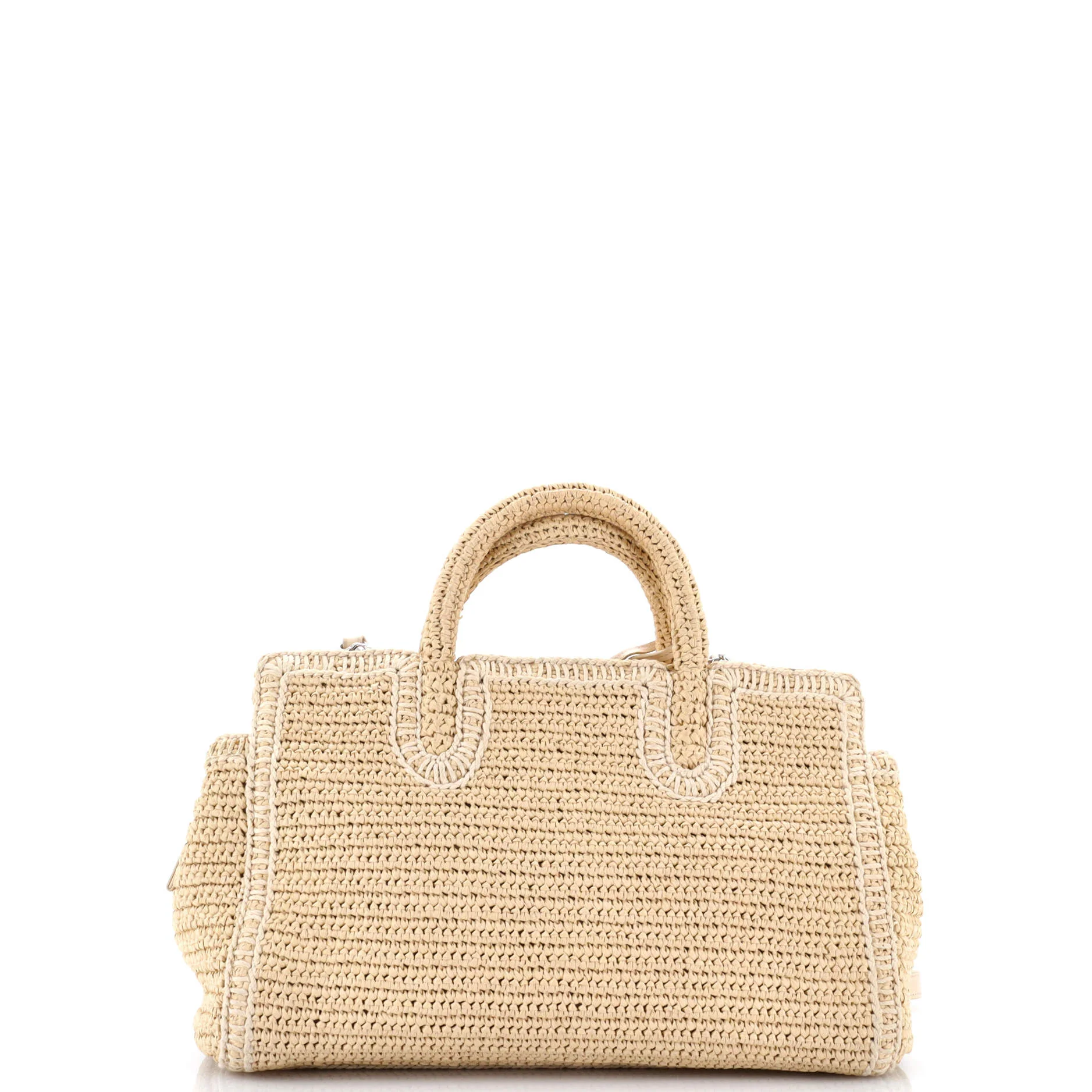 Rive Gauche Cabas Woven Raffia Small - Image 3