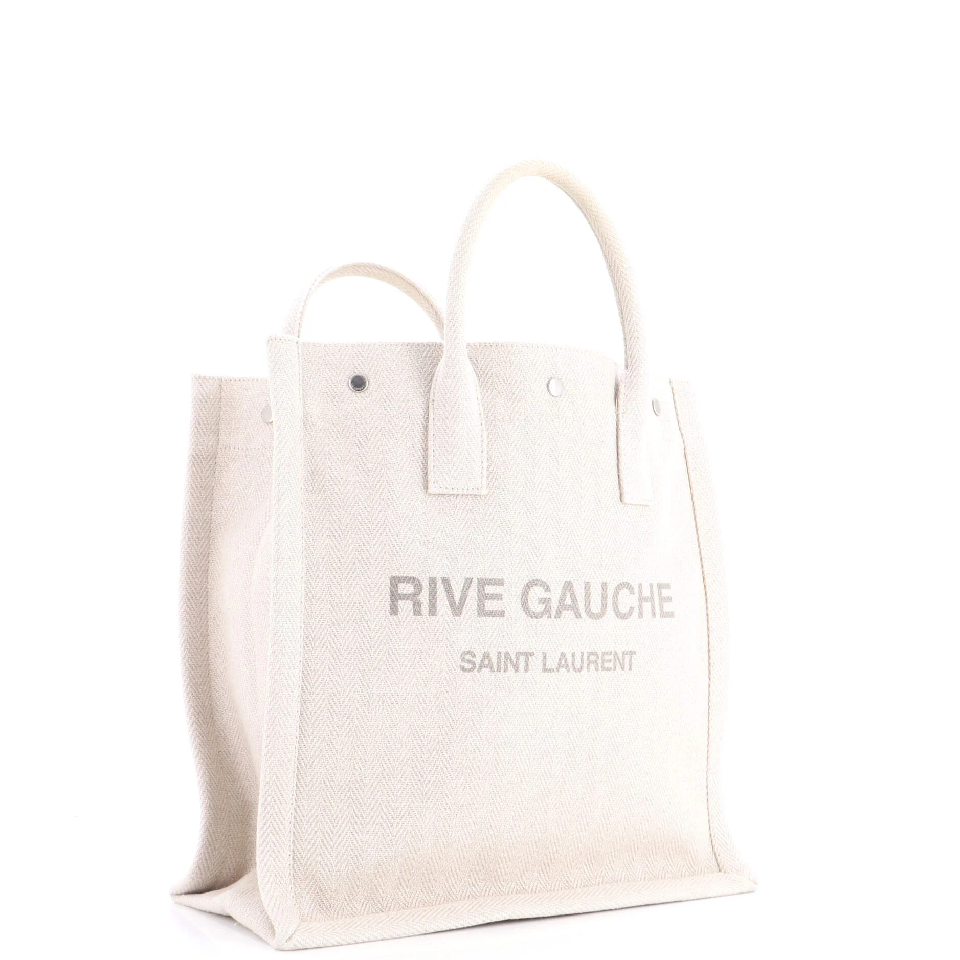 Rive Gauche Shopper Tote Canvas Tall - Image 2